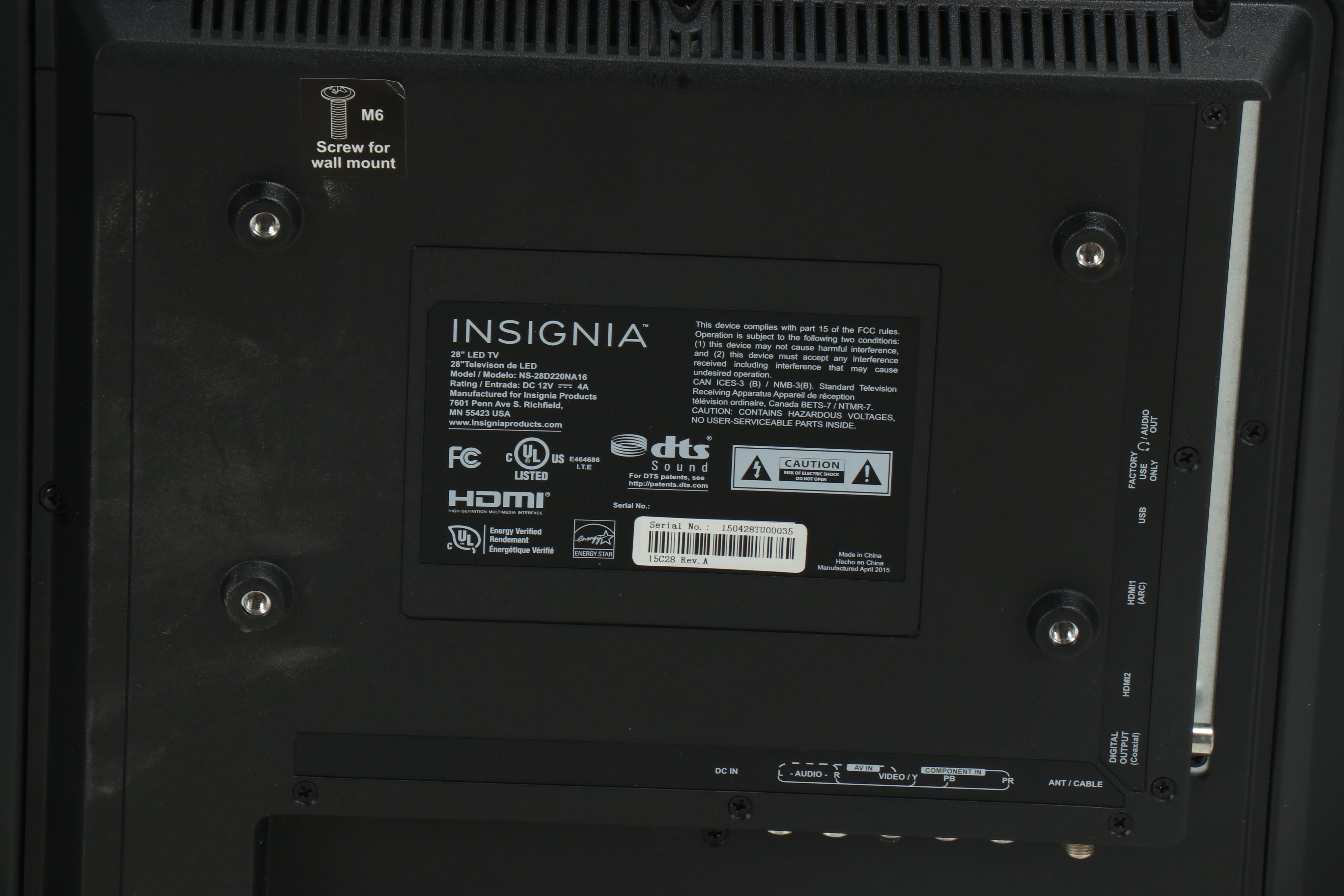 Insignia 28" LED TV with Other Monitors, Keyboard, and Mouse