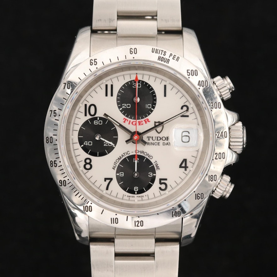 Tudor Tiger Prince Date Automatic Chronograph Wristwatch