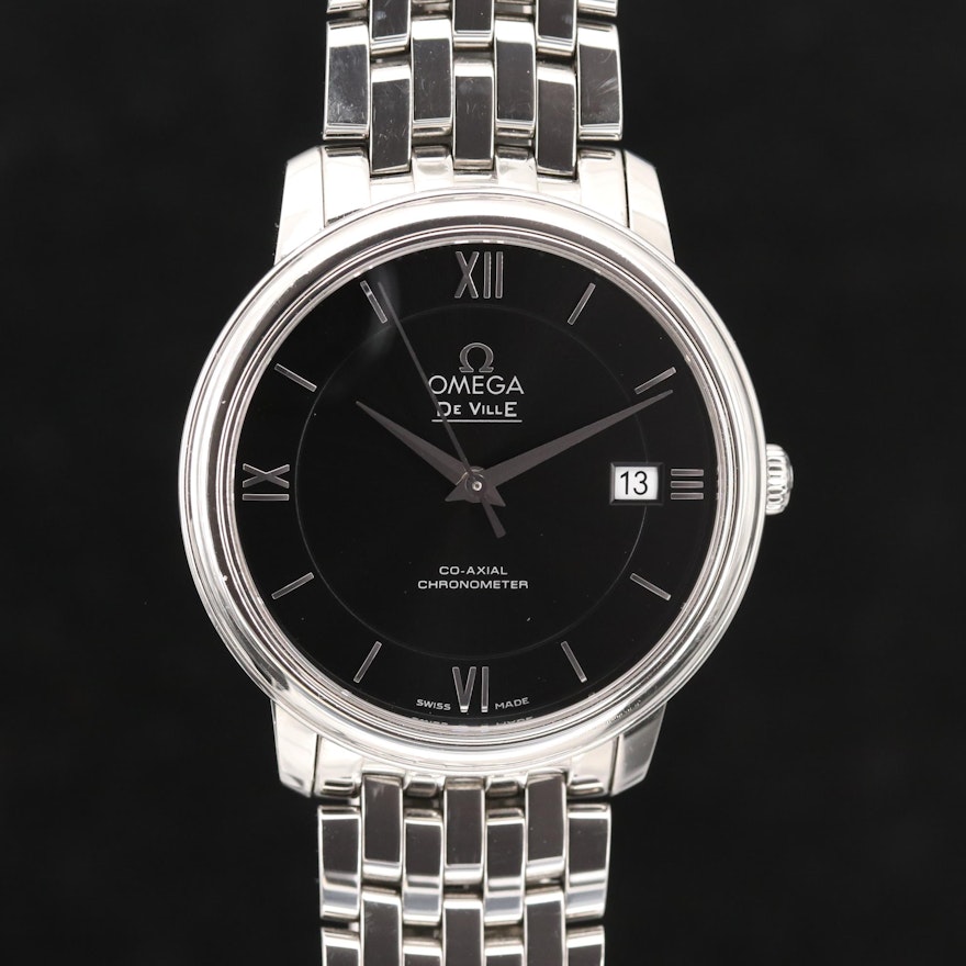 Omega DeVille Prestige Stainless Steel Automatic Wristwatch