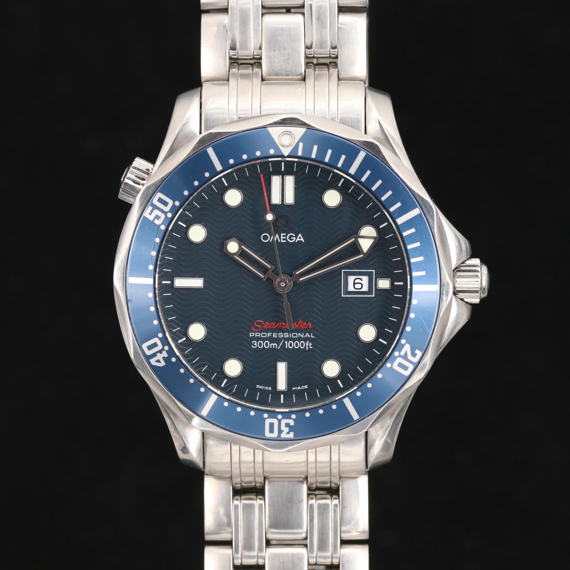 Omega Seamaster 300M Full Size Stainless Steel Quartz Watch