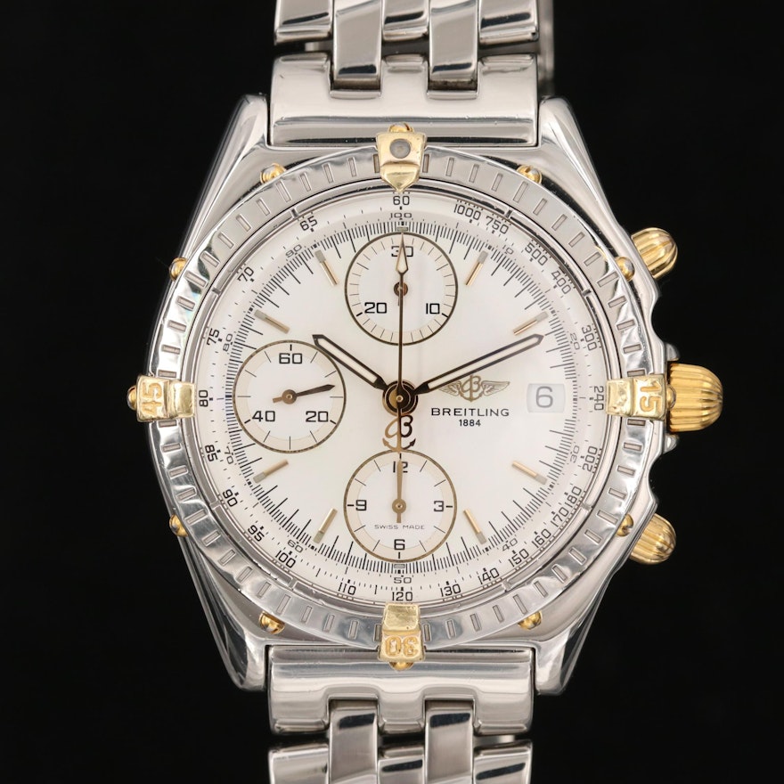 Breitling Chronomat 18K Gold and Stainless Steel Automatic Wristwatch