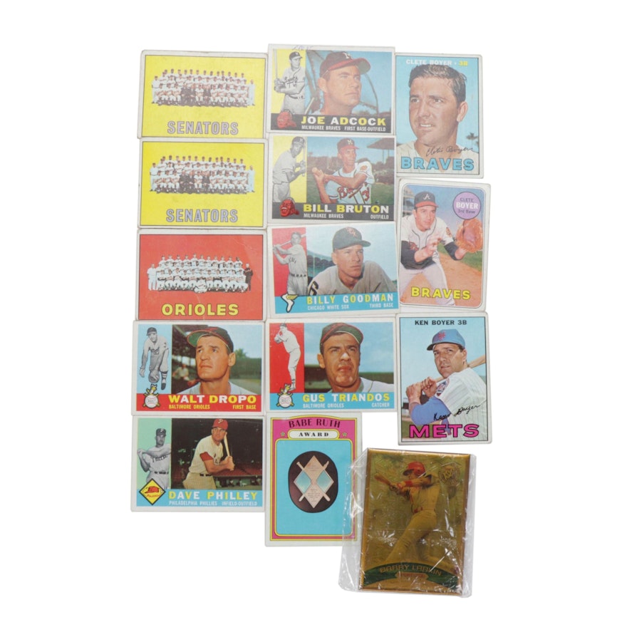 Baseball Collector Cards Including Refractor Barry Larkin 1996 Stadium Club Card
