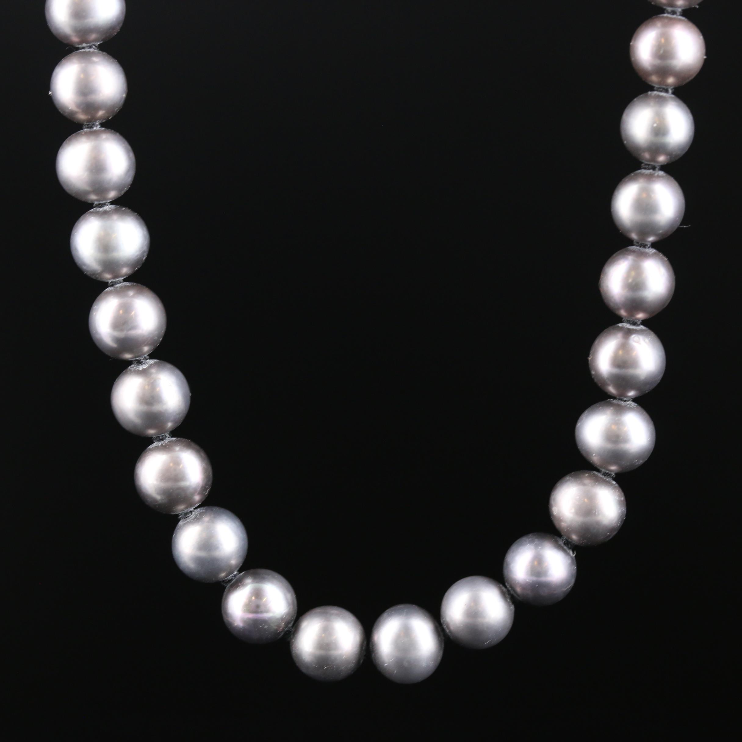 Cultured Pearl Necklace and Earrings Set With Sterling Silver Findings