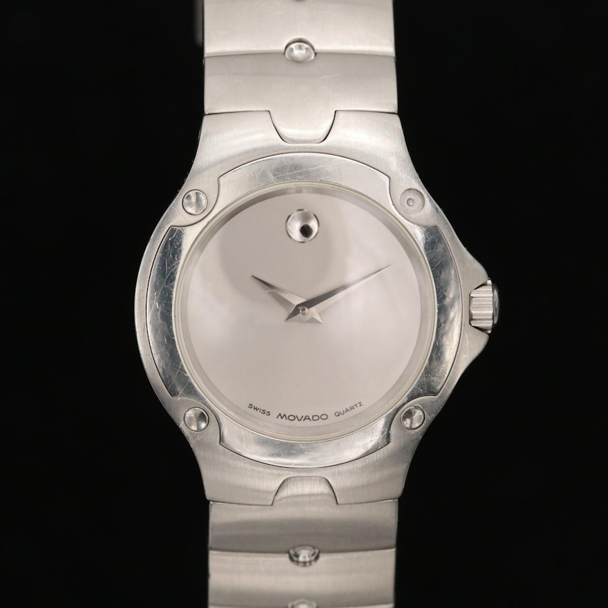Movado Sports Edition Stainless Steel Wristwatch