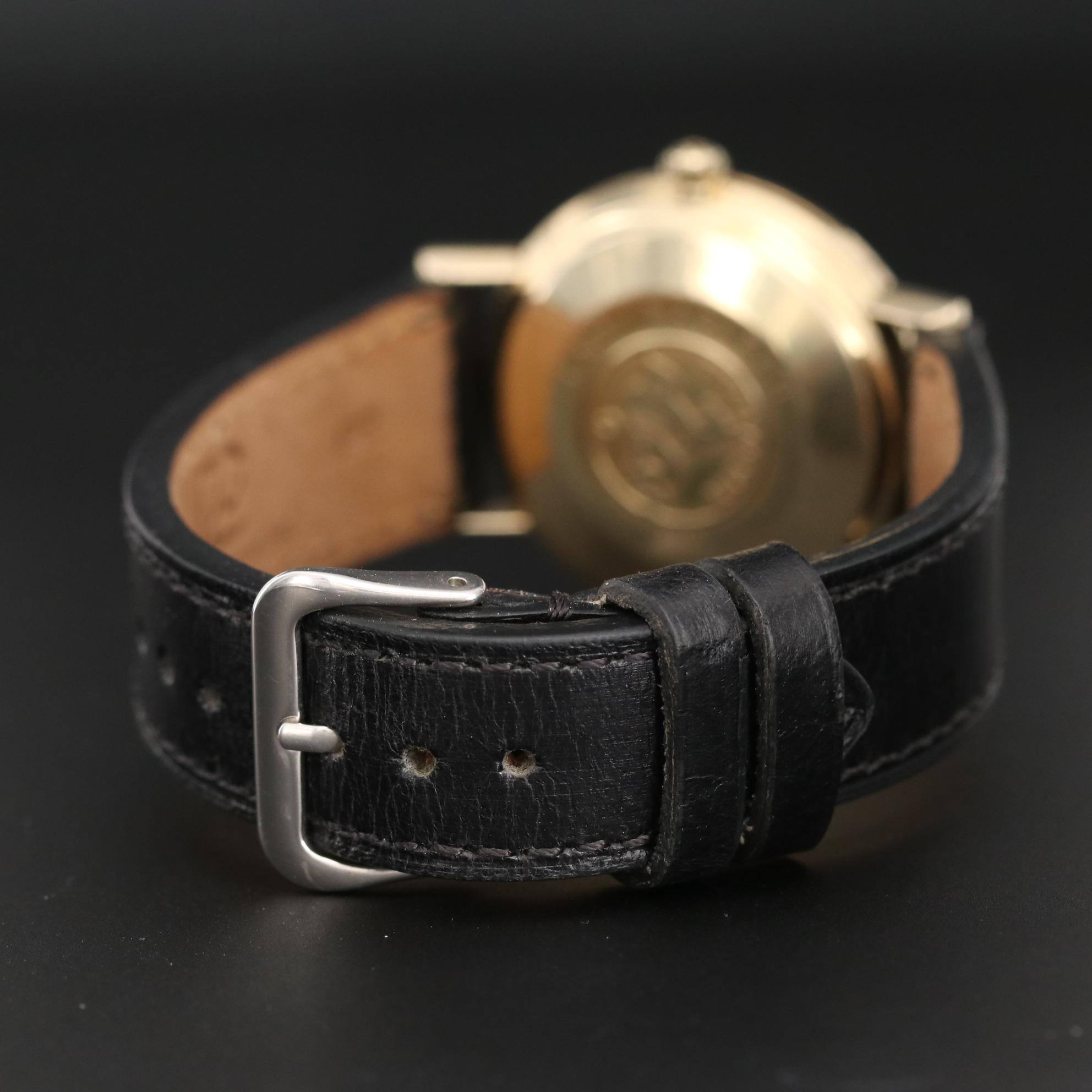 Vintage Omega Seamaster Gold Filled Watch with Pontiac Logo on Dial