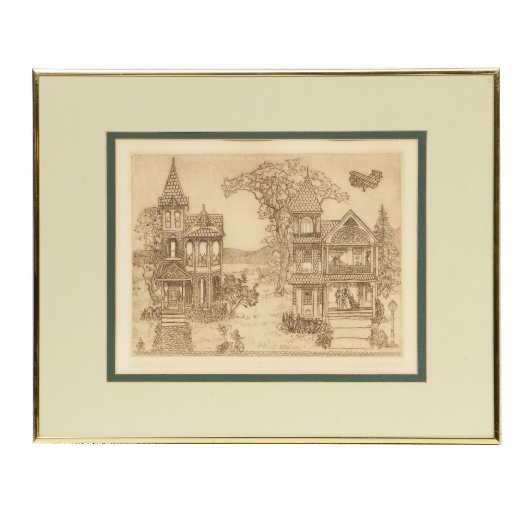 Susan Booth Titus Etching "Victorian Way"