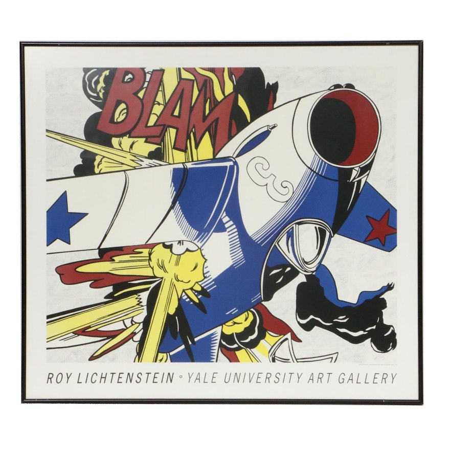 Yale University Art Gallery Roy Lichtenstein Lithographic Exhibition Poster