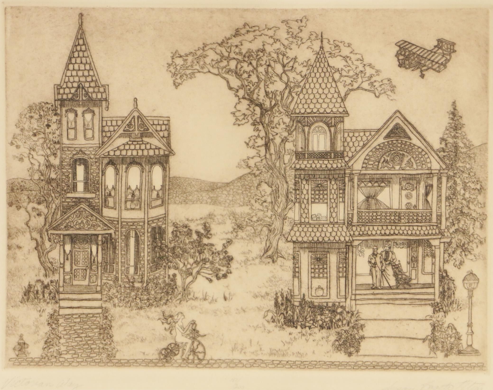 Susan Booth Titus Etching "Victorian Way"