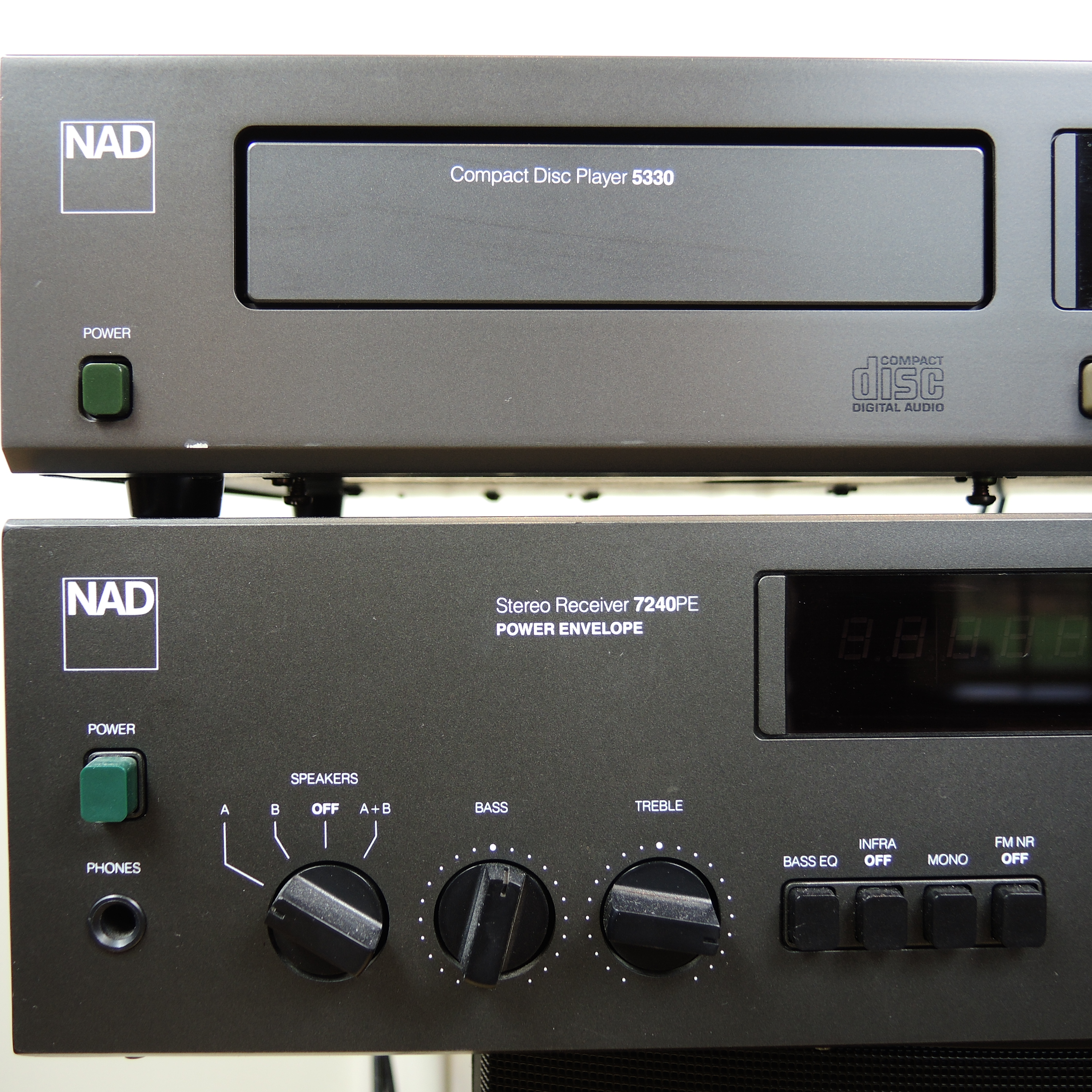 NAD 5330 Compact Disc Player and 7240PE Stereo Receiver