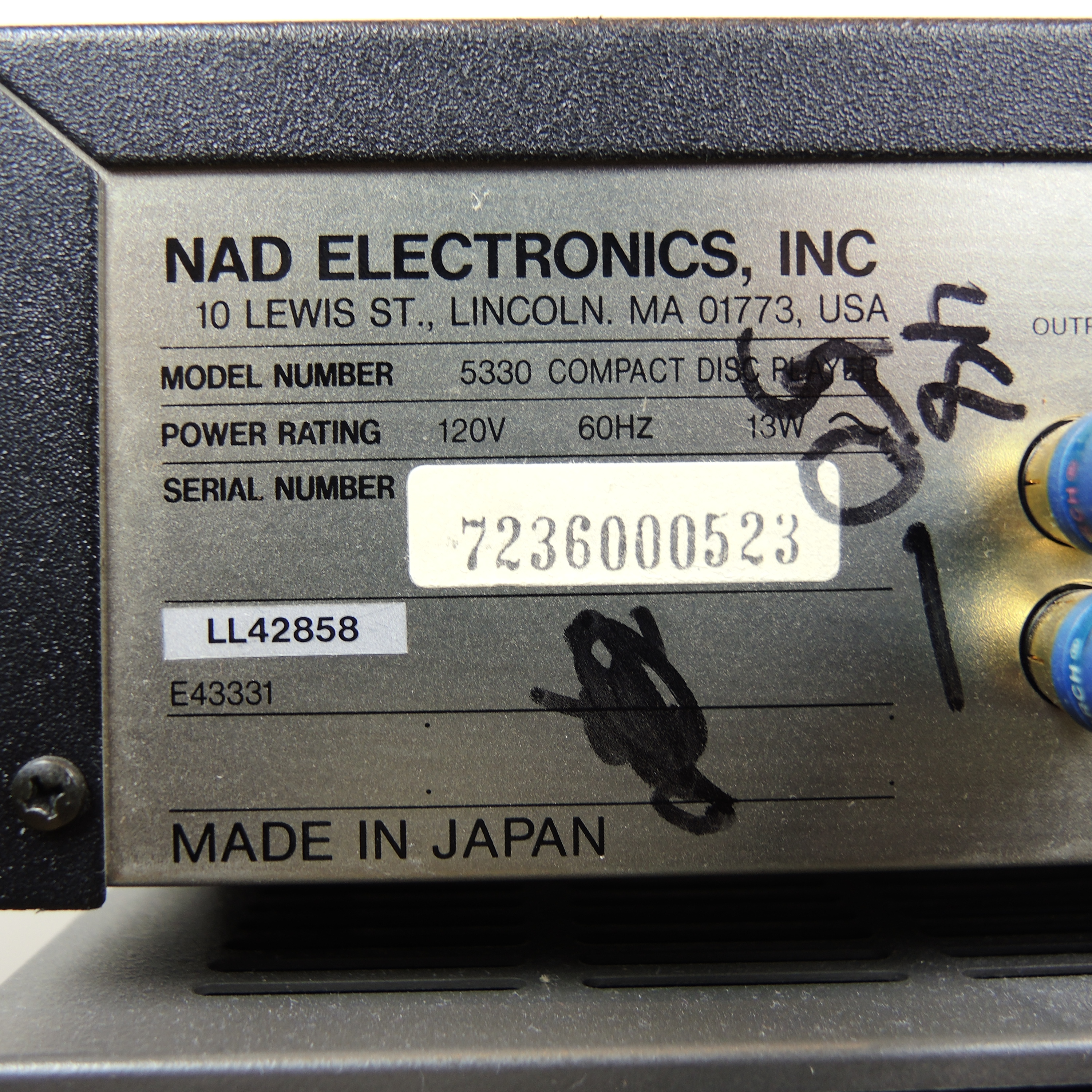 NAD 5330 Compact Disc Player and 7240PE Stereo Receiver