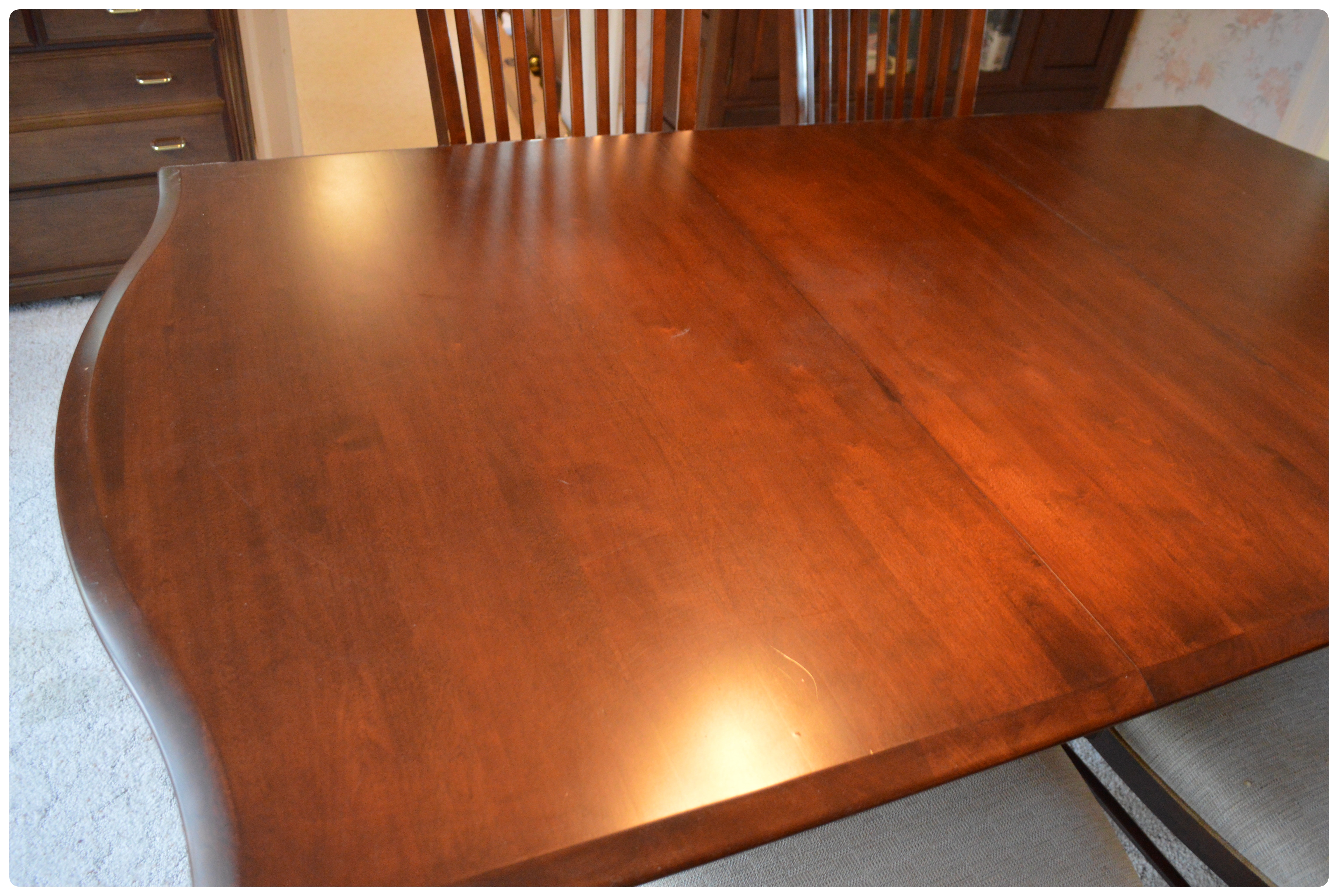 Richardson Bros. Co. Cherry Dining Table and Chairs, Late 20th Century