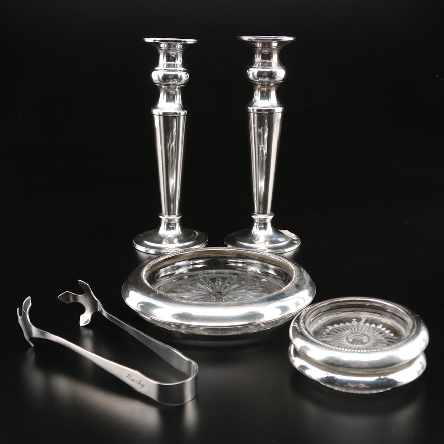 Sterling Silver and 900 Silver Table Accessories Including Reed & Barton