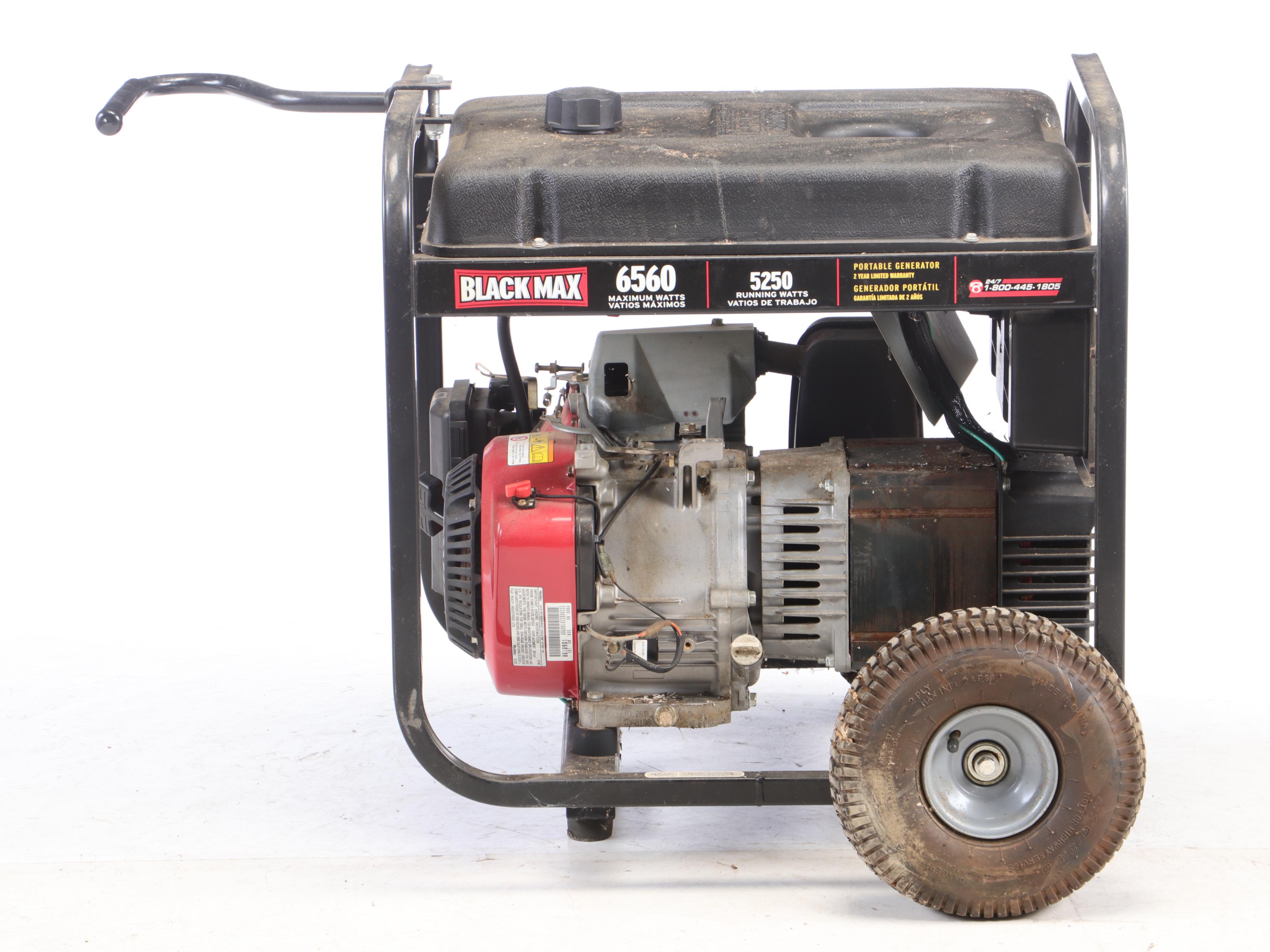Subaru Black Max 6560 Portable Gas Operated Generator