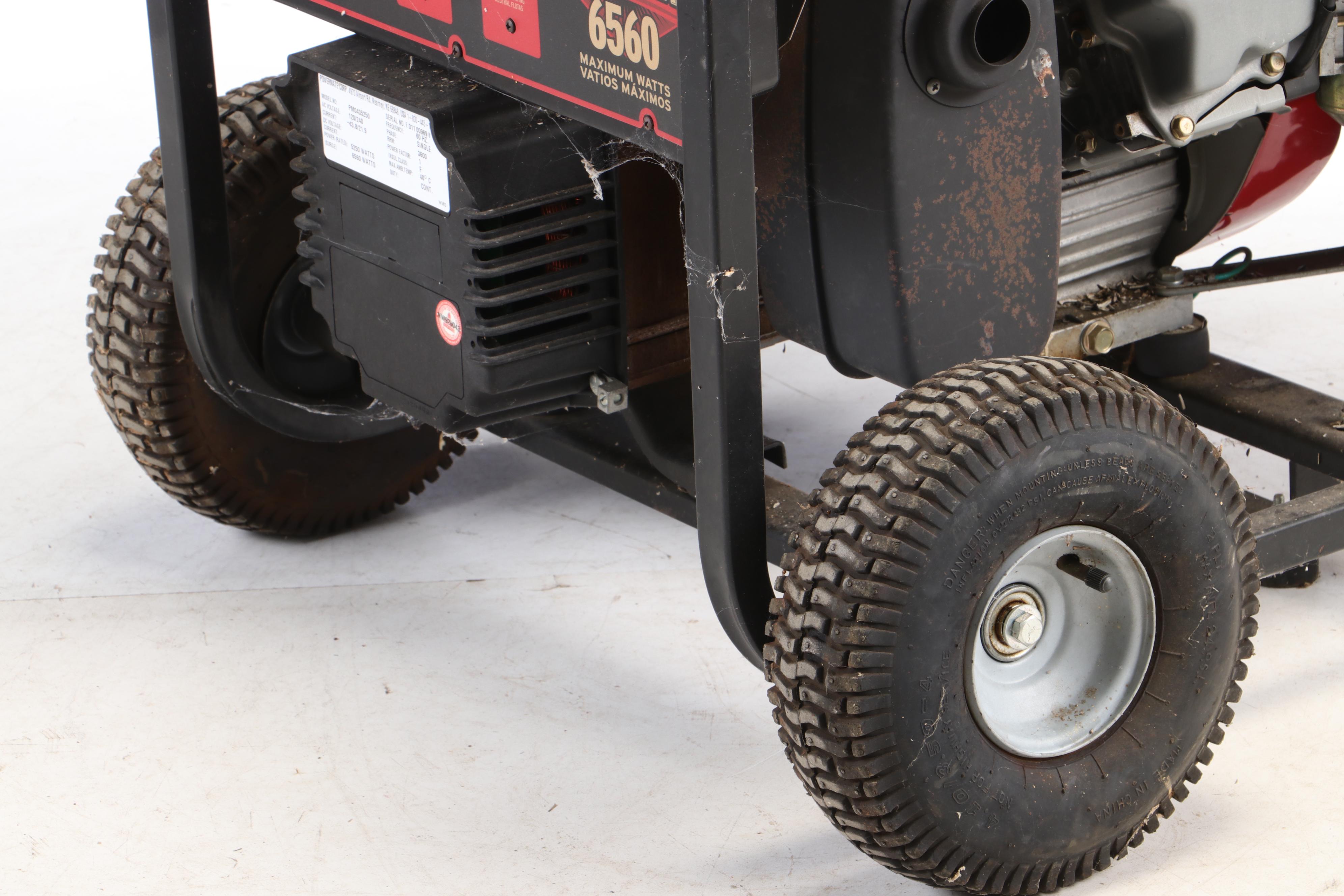 Subaru Black Max 6560 Portable Gas Operated Generator