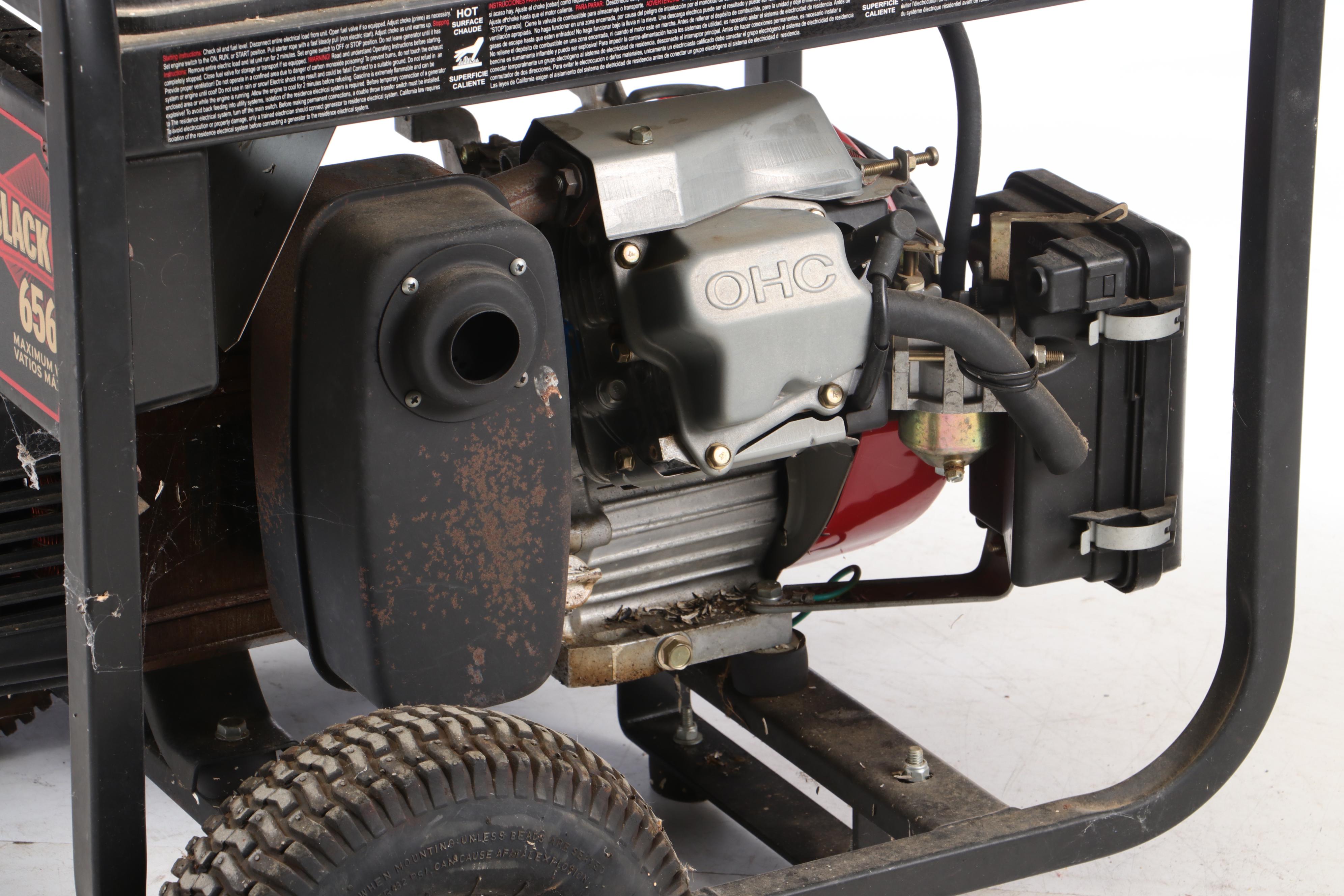 Subaru Black Max 6560 Portable Gas Operated Generator