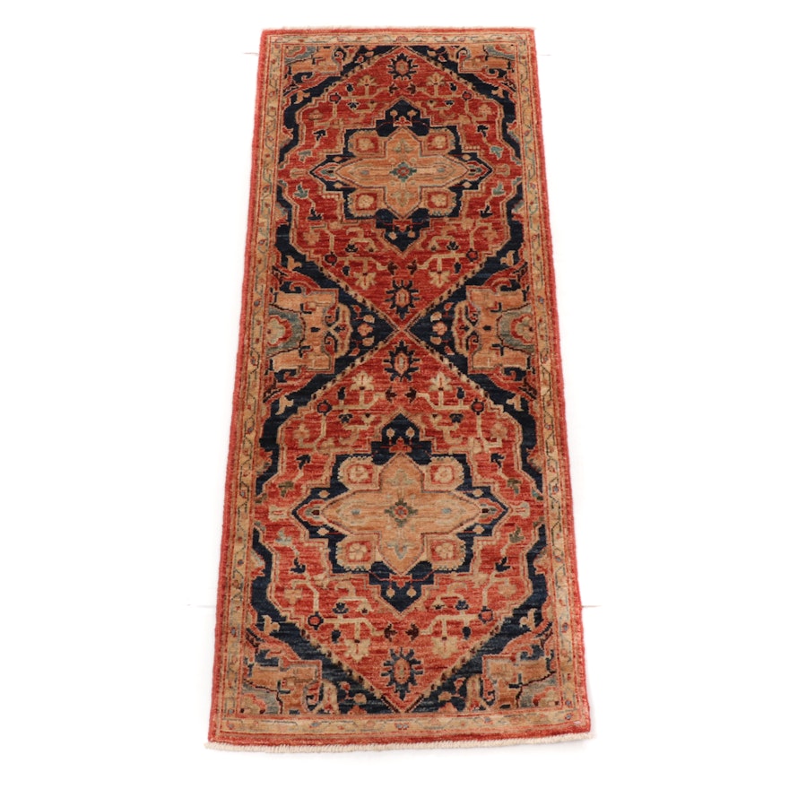 2'0 x 5'0 Hand-Knotted Afghani Persian Tabriz Carpet Runner, 2010s