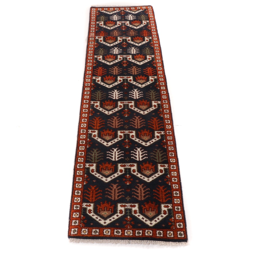 2'8 x 10'0 Hand-Knotted Indo-Persian Tabriz Runner, 2010