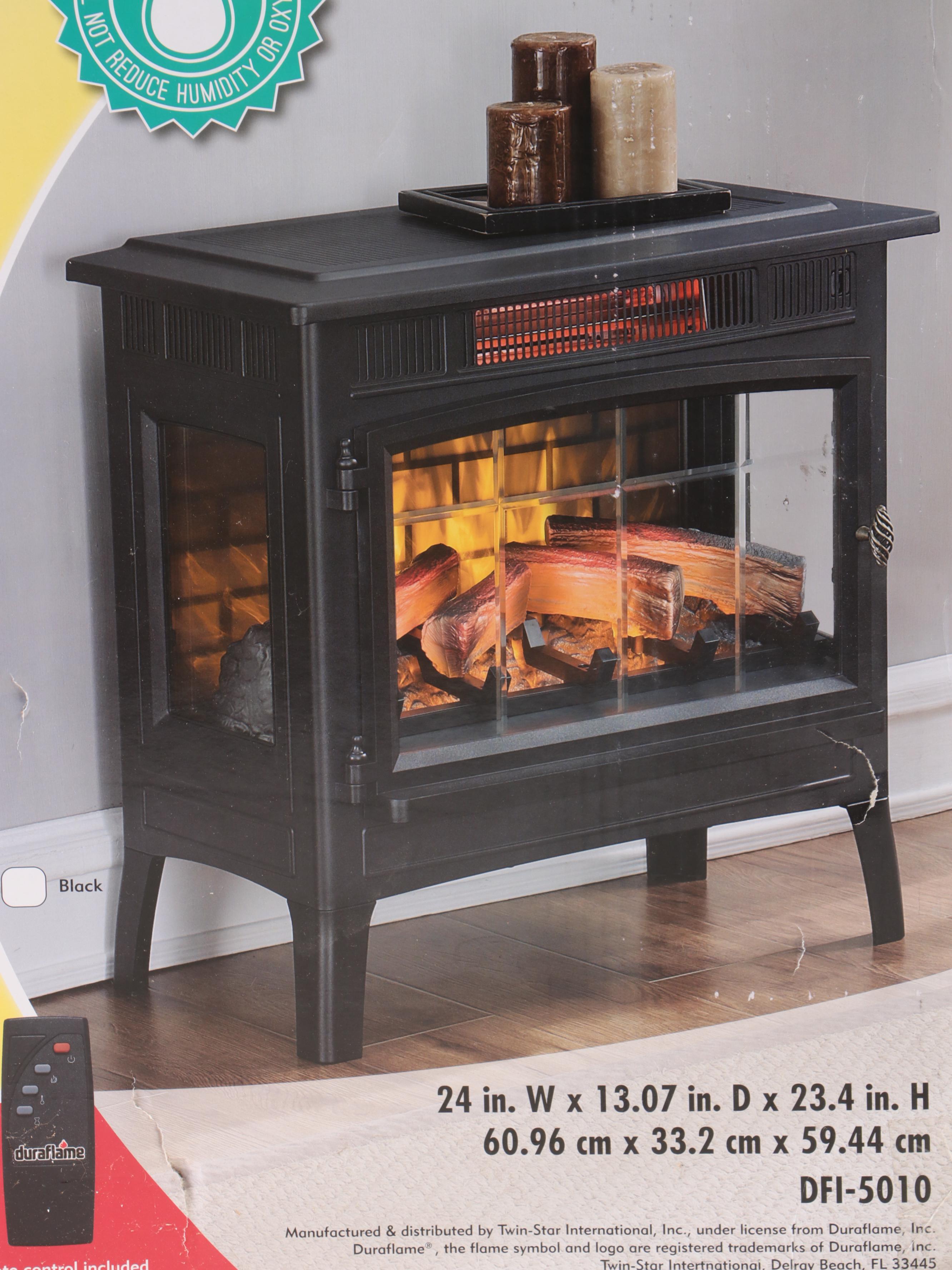 Duraflame 3D Infrared Electric Stove Fireplace with Remote