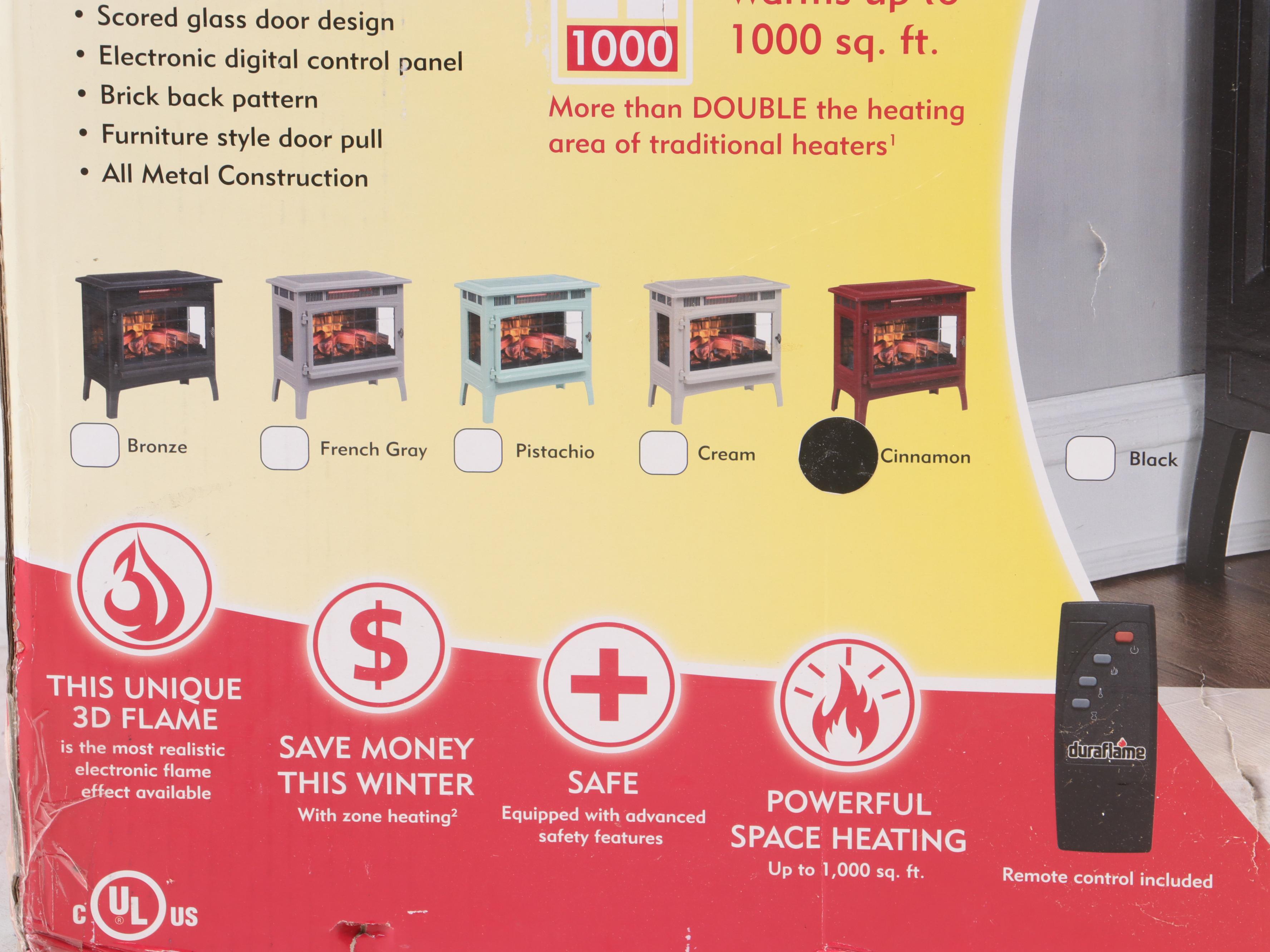 Duraflame 3D Infrared Electric Stove Fireplace with Remote