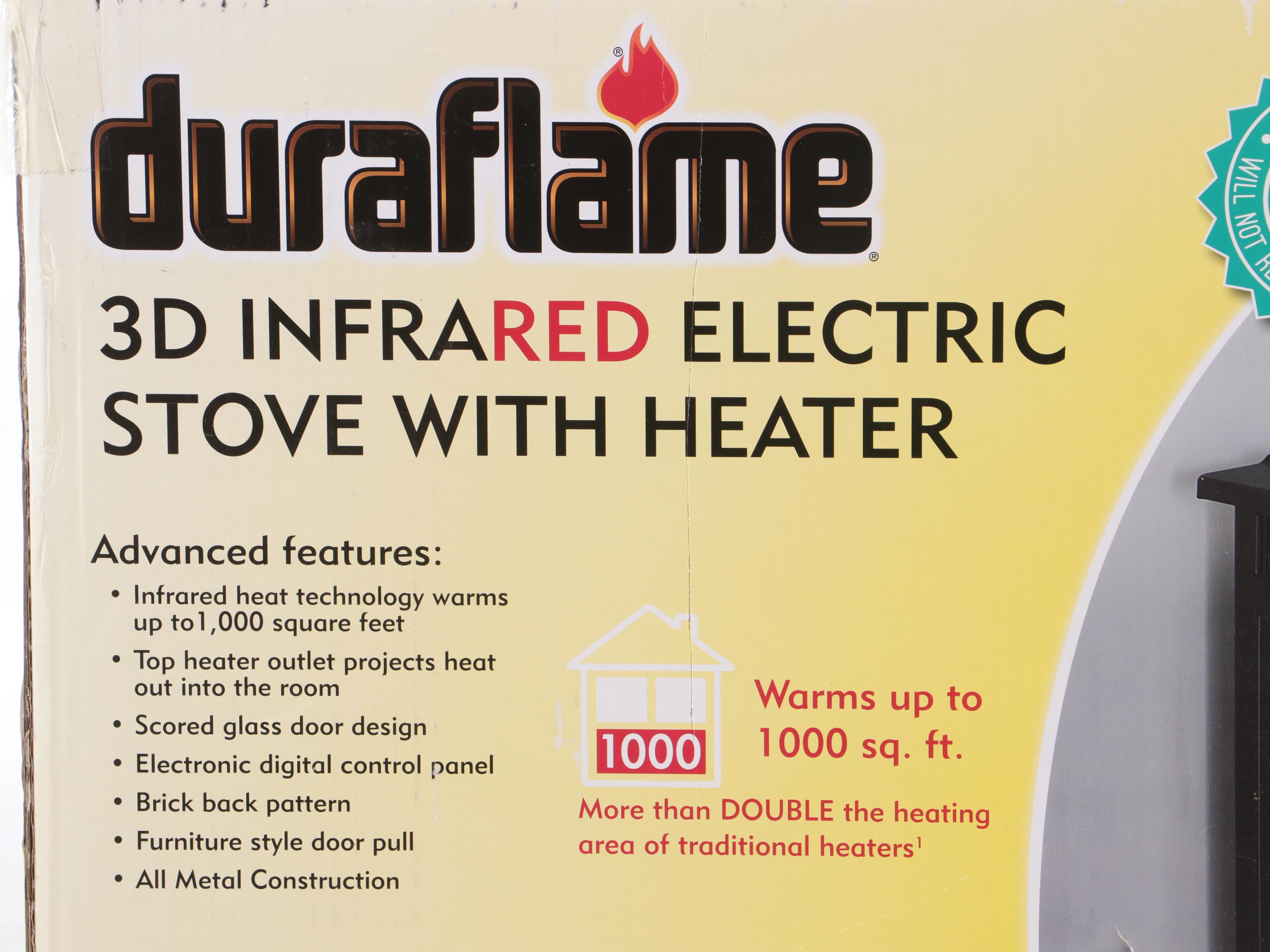 Duraflame 3D Infrared Electric Stove Fireplace with Remote