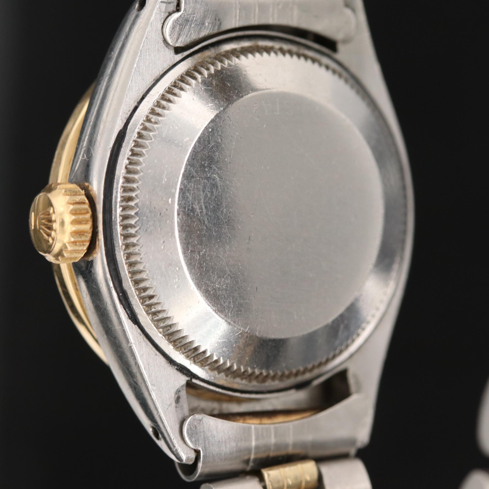 Rolex Date 18K Gold, Diamond and Stainless Steel Watch with 14K Bracelet, 1978