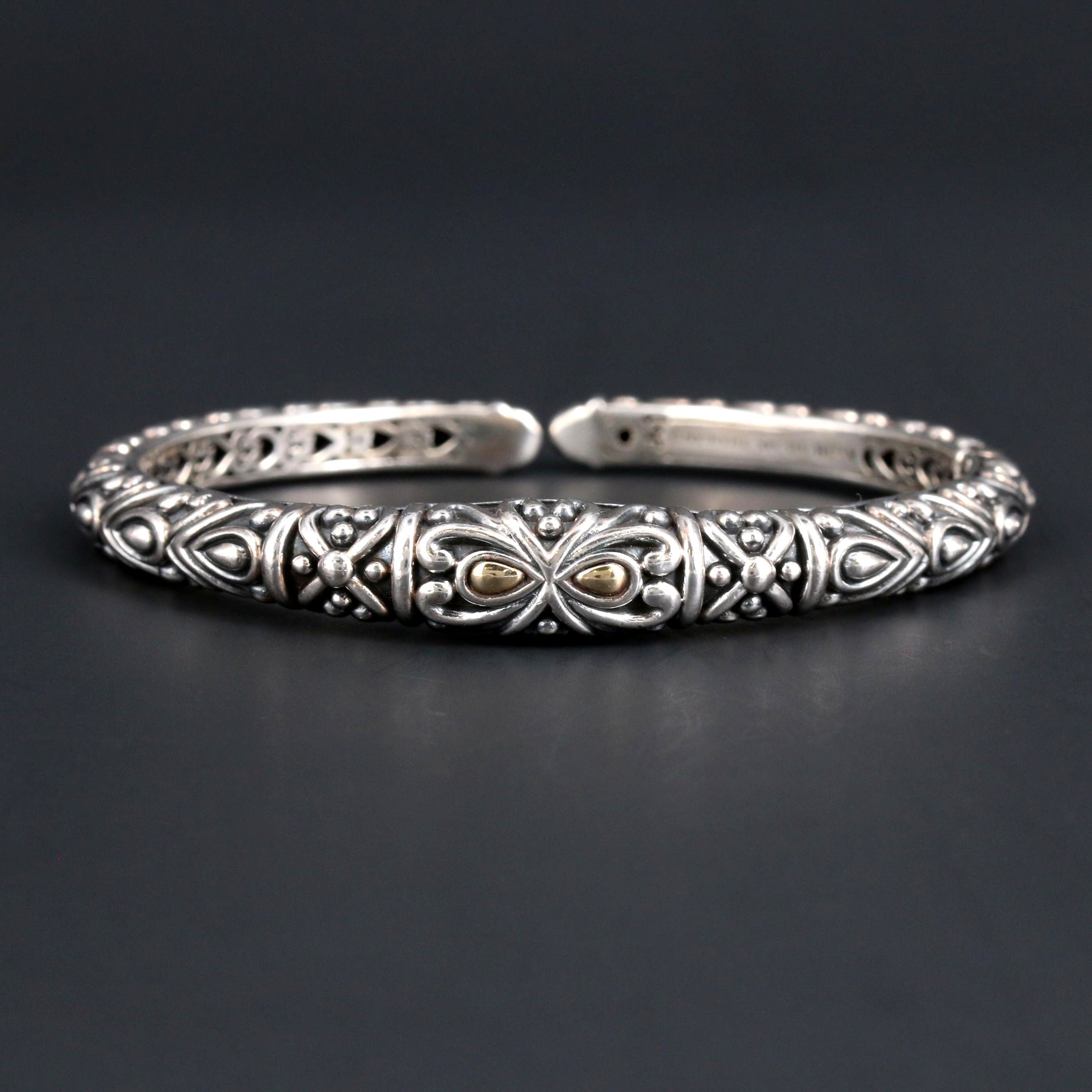 Angela Lindvall for John Hardy Sterling Silver Bracelet with 14K Gold Accents