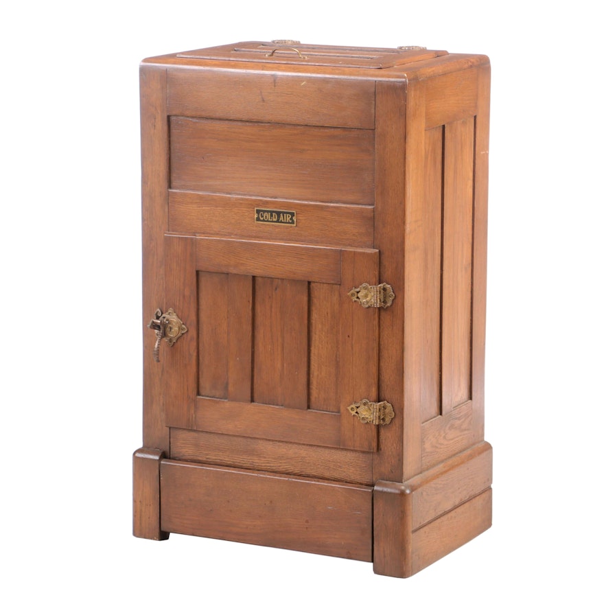 Cold Air Oak Ice Box, Early 20th Century