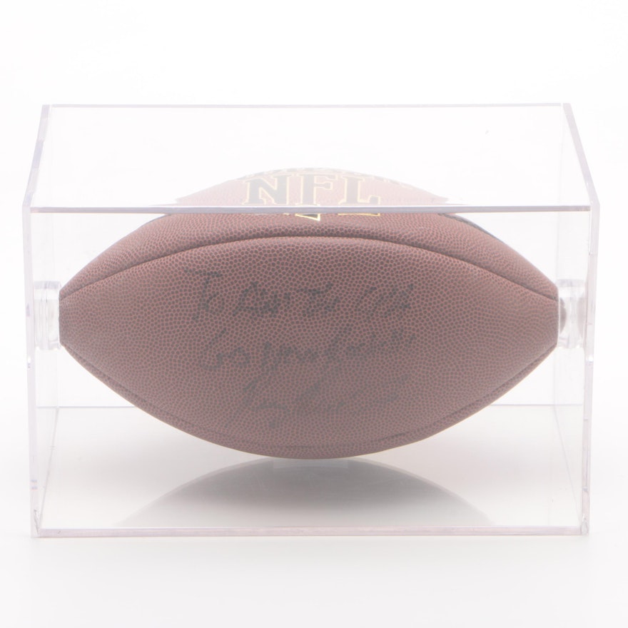 Ray Rice Signed Football with Case