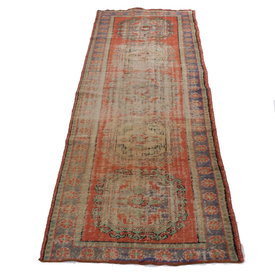 4'6 x 12'1 Hand-Knotted Northwest Persian Wide Runner, 1920s