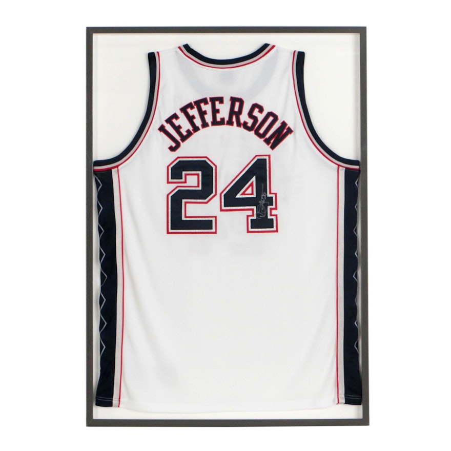 Richard Jefferson Signed Basketball Jersey, COA From the New York Nets