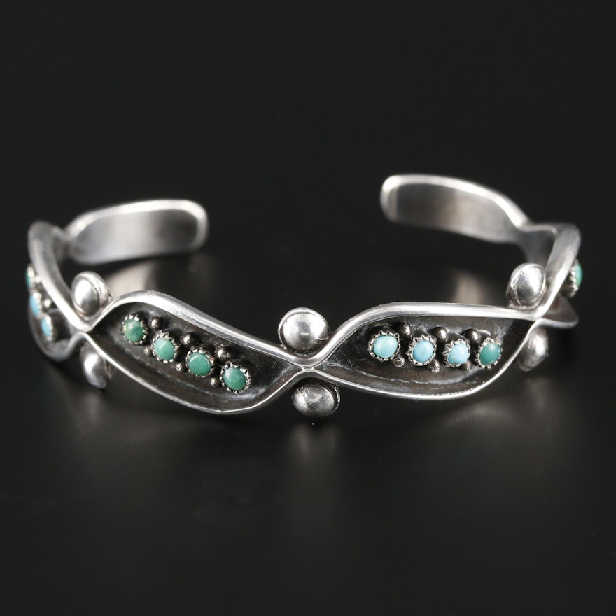 Sterling Silver Turquoise Cuff Bracelet