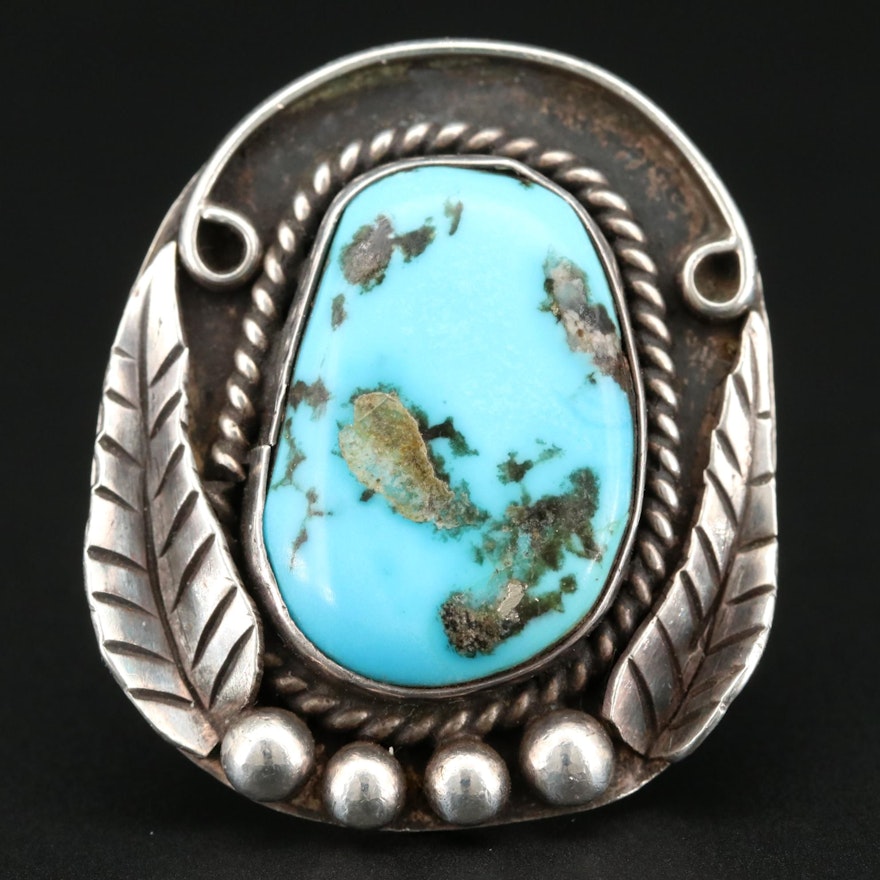 Southwestern Sterling Silver Turquoise Ring