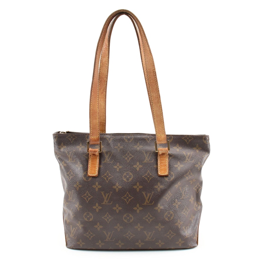 Louis Vuitton Cabas Piano Shoulder Tote in Monogram Canvas and Leather