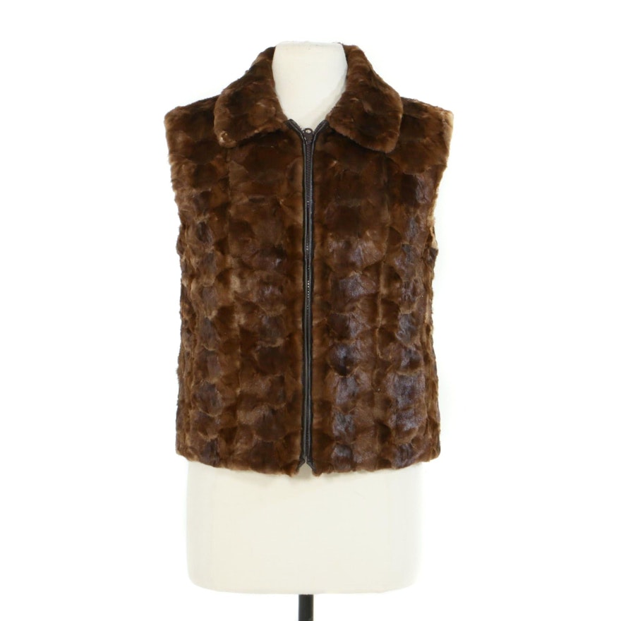 Alberto Makali Mink Paw Fur Vest