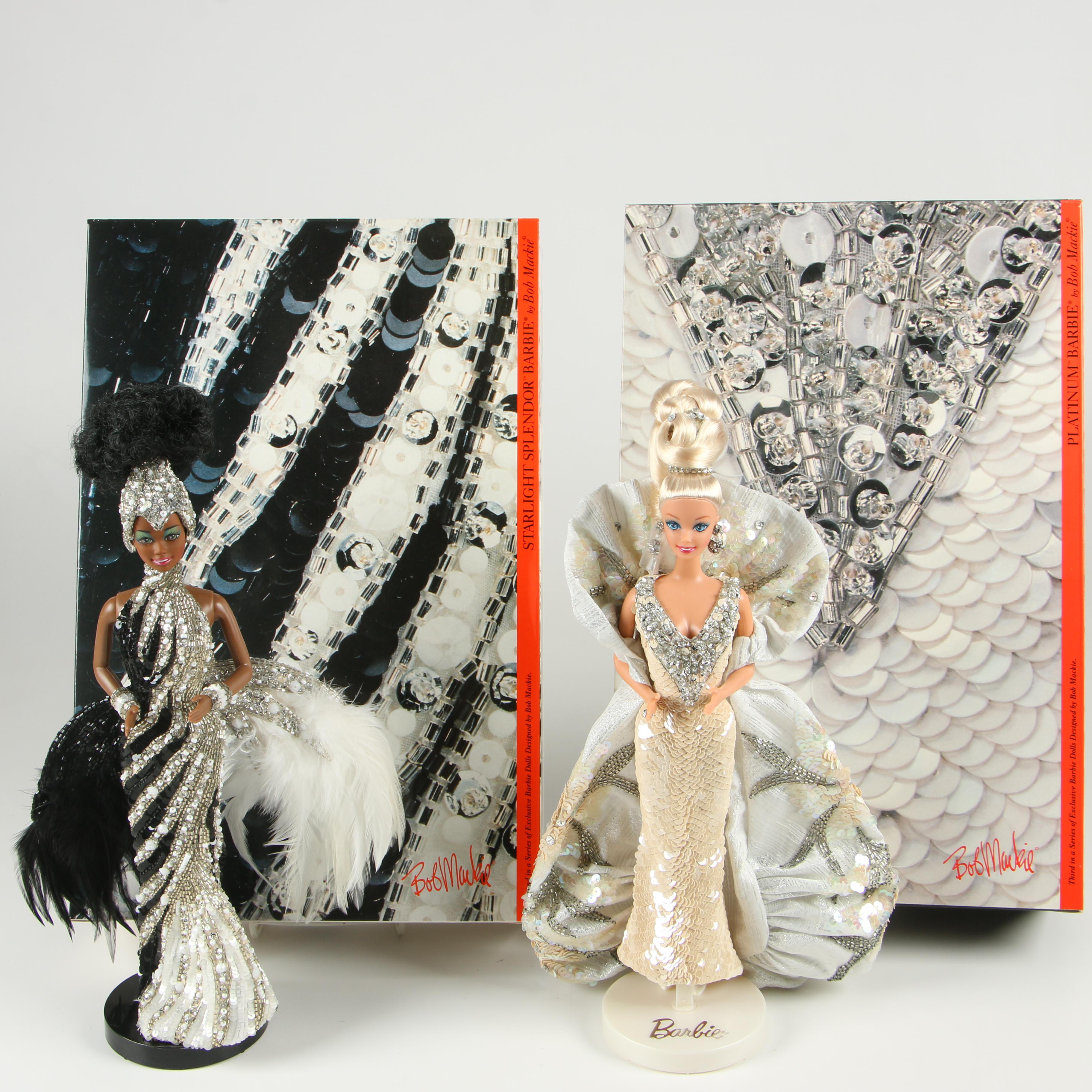 Bob Mackie "Starlight Splendor" and "Platinum Barbie" Collector Dolls