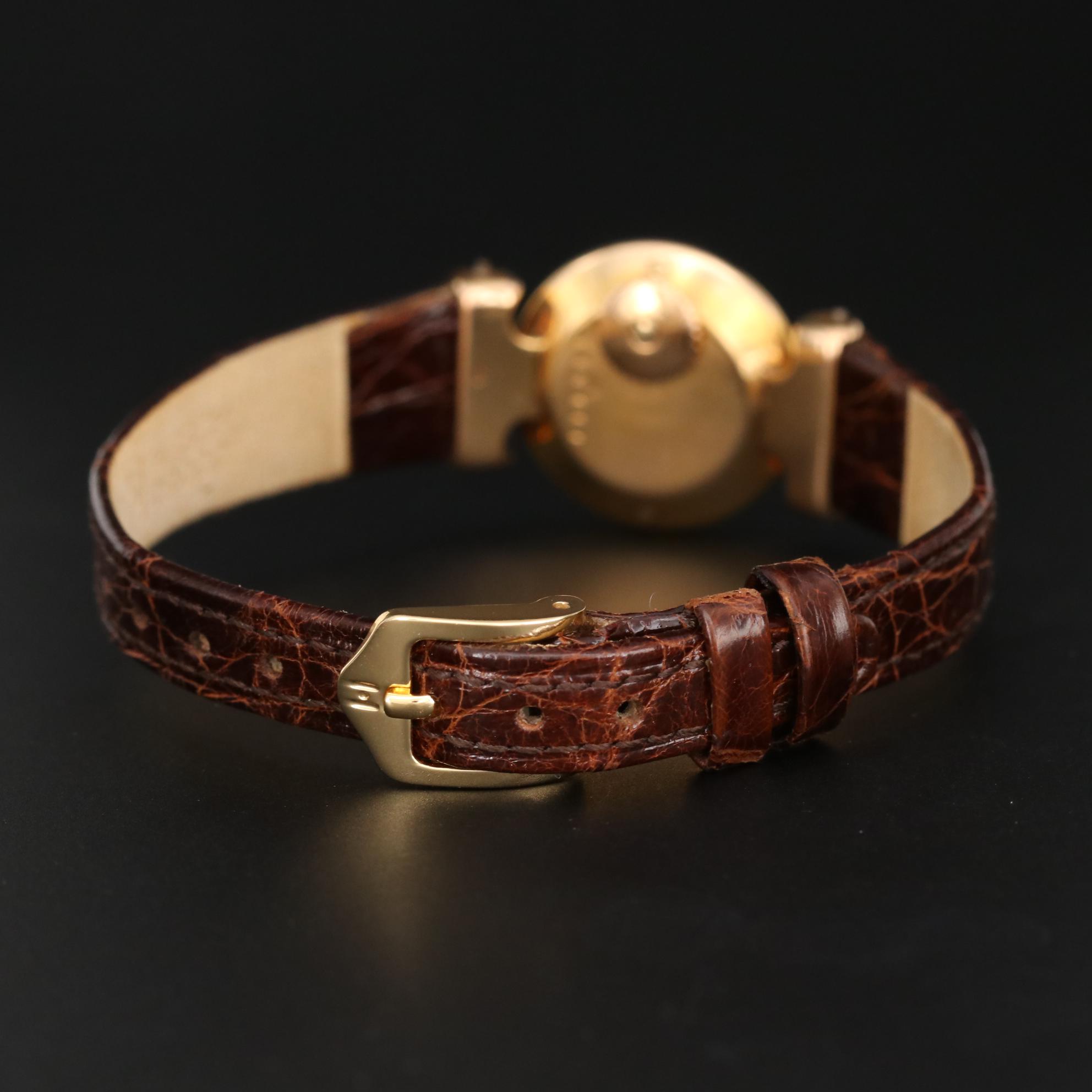 Vintage Jaeger LeCoultre 18K Gold Back Wind Watch