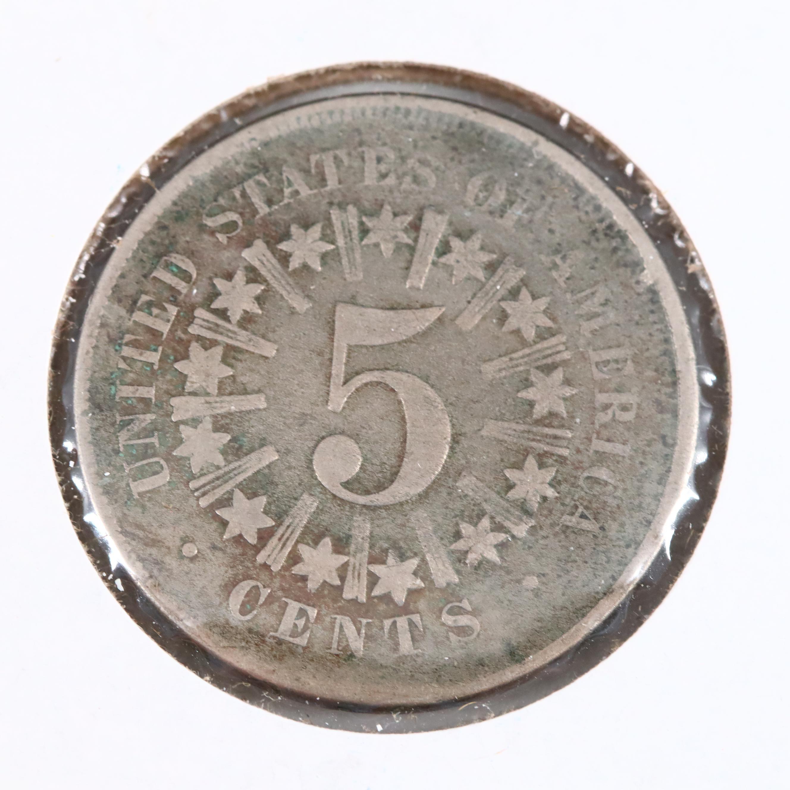 Antique American Nickel Assortment Including Shield and Liberty Nickels