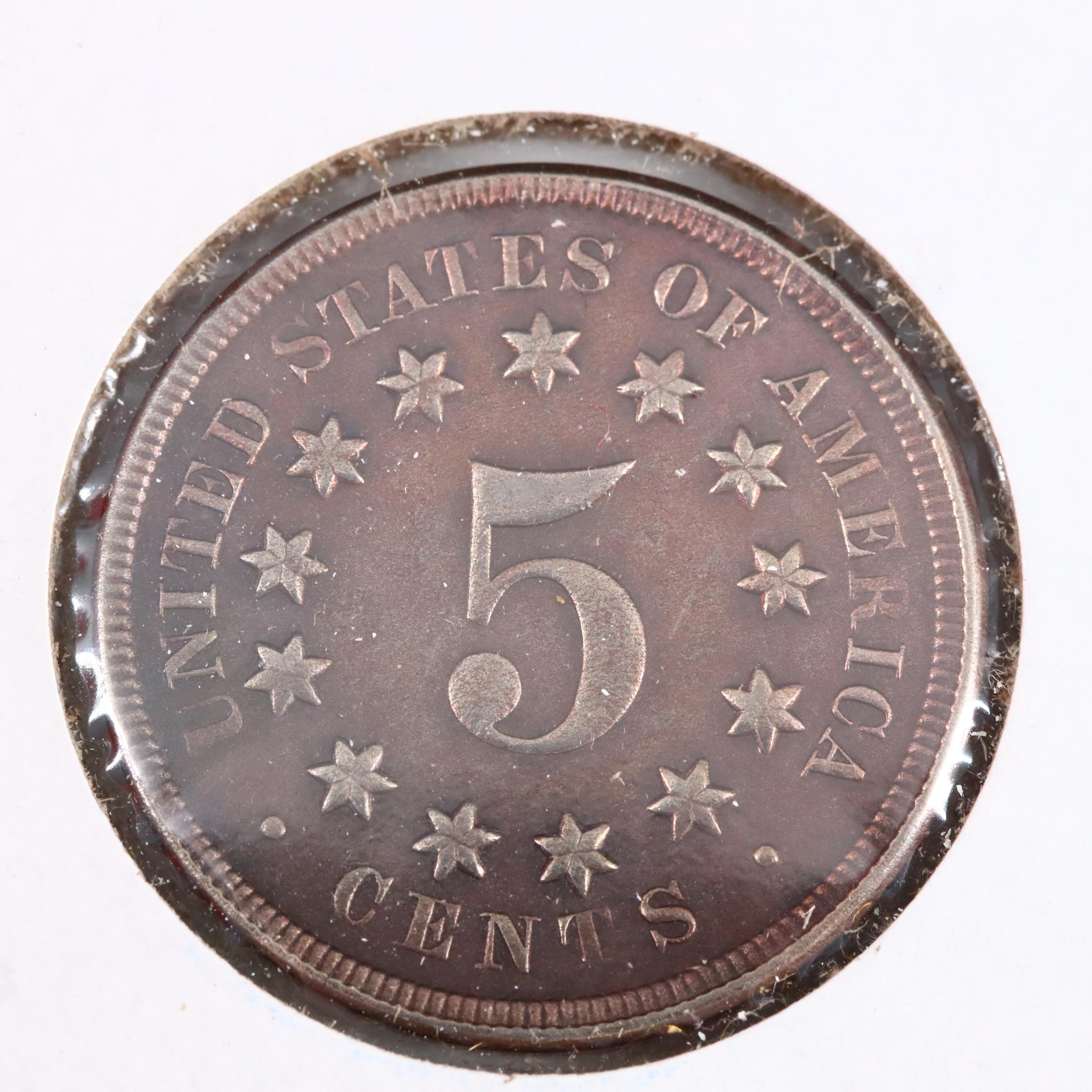 Antique American Nickel Assortment Including Shield and Liberty Nickels