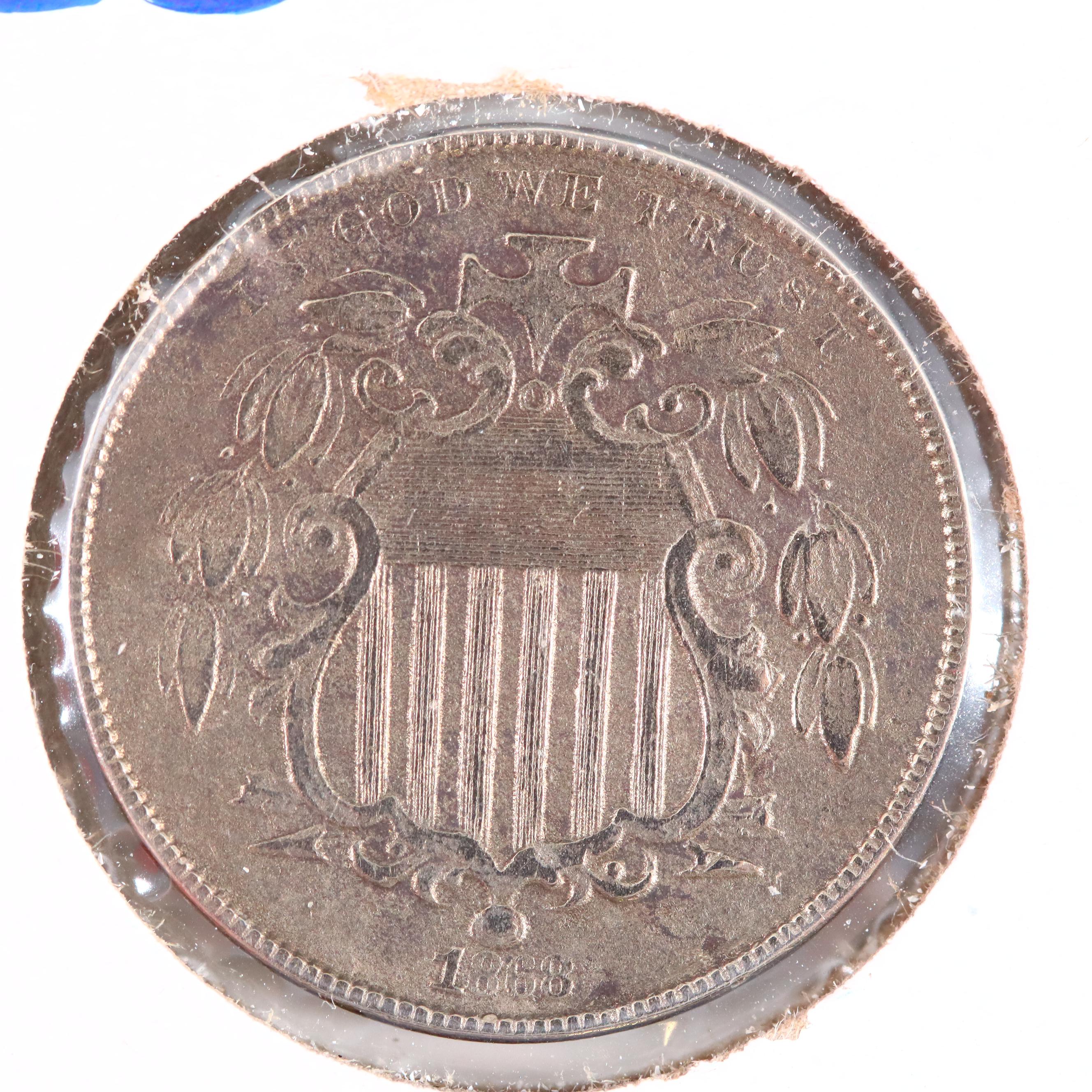 Antique American Nickel Assortment Including Shield and Liberty Nickels