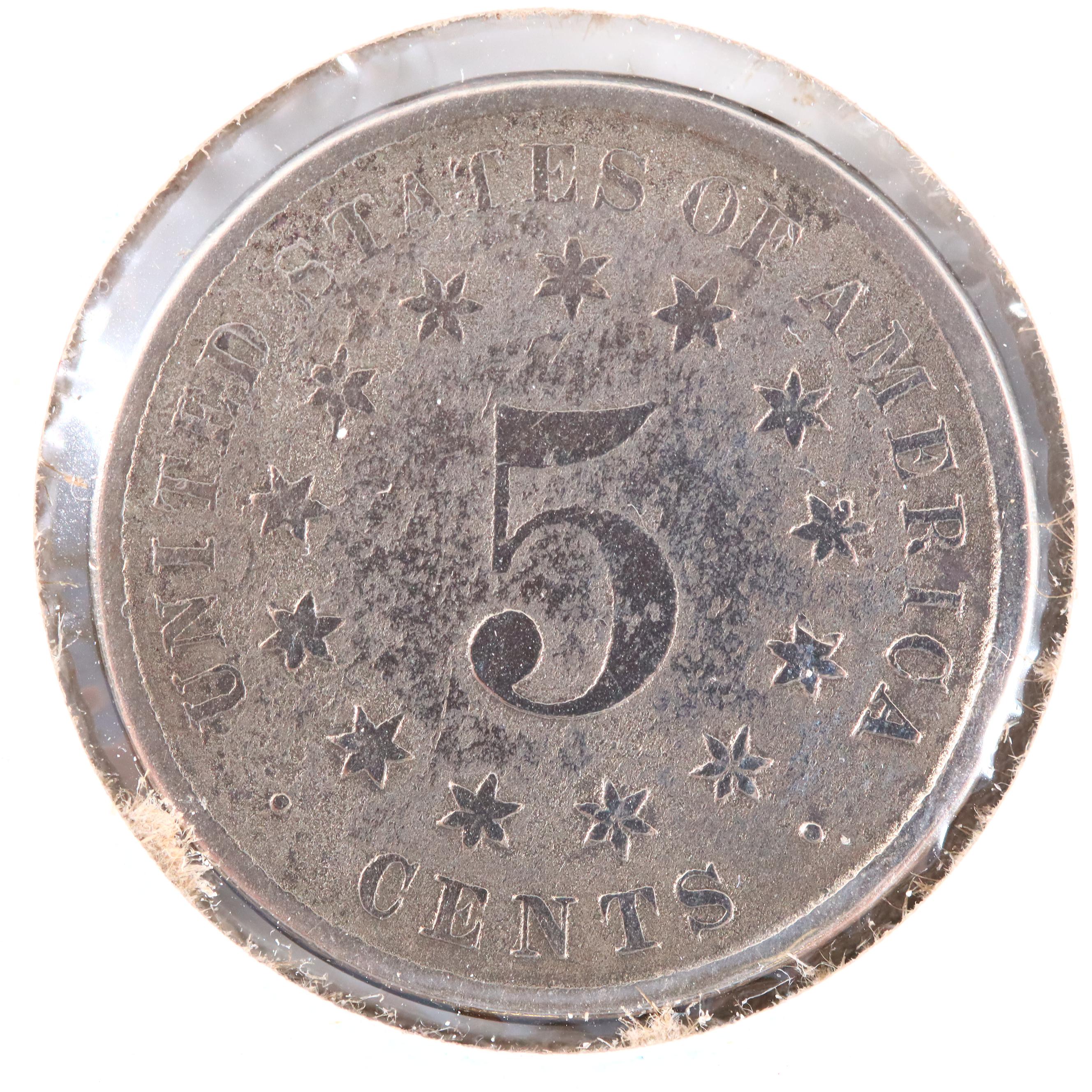 Antique American Nickel Assortment Including Shield and Liberty Nickels