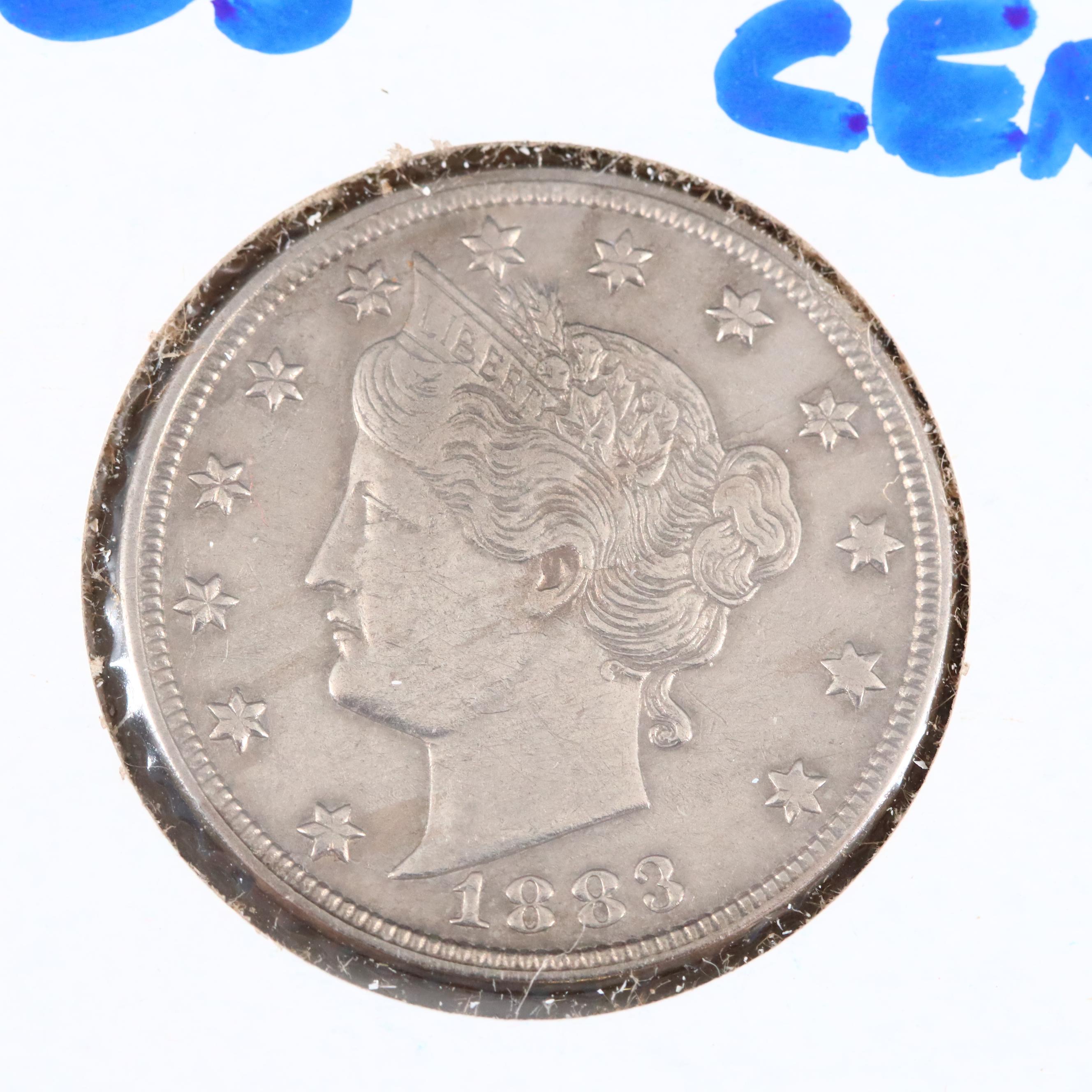 Antique American Nickel Assortment Including Shield and Liberty Nickels