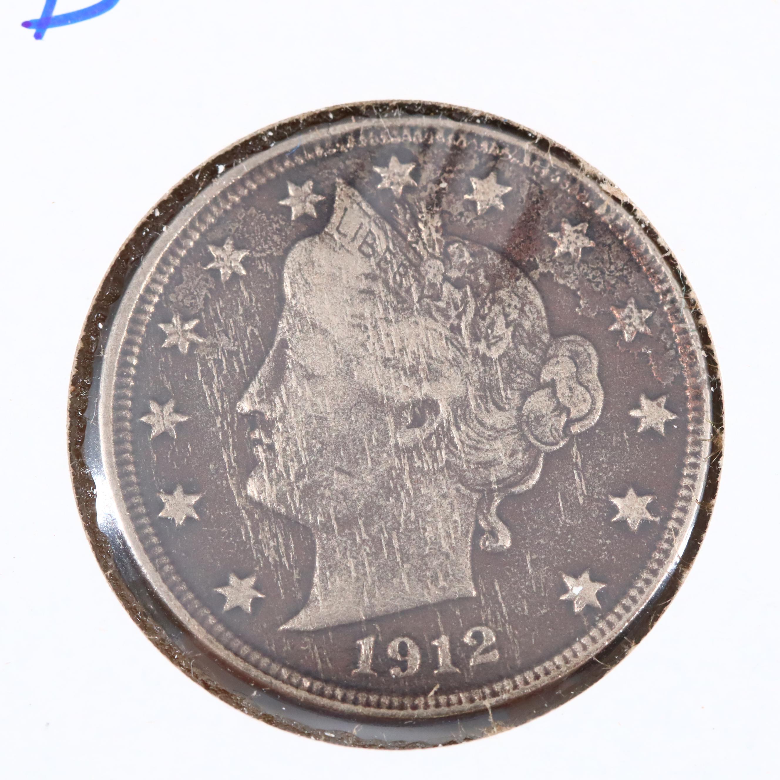 Antique American Nickel Assortment Including Shield and Liberty Nickels