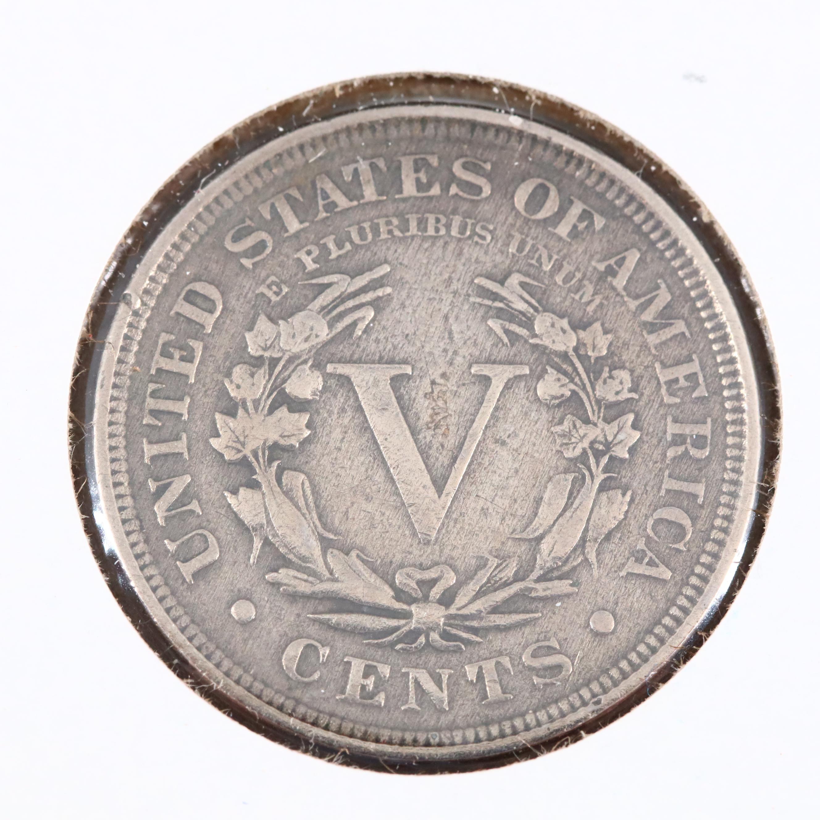 Antique American Nickel Assortment Including Shield and Liberty Nickels