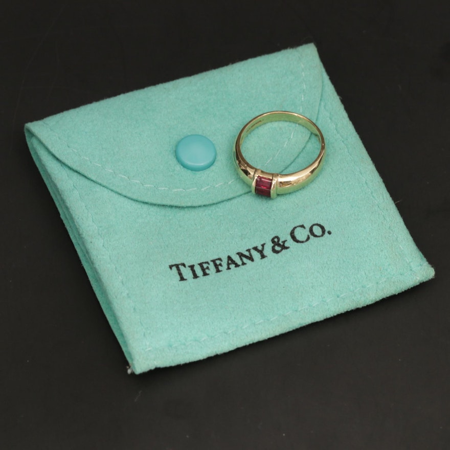 Tiffany & Co. 18K Yellow Gold Ruby Ring
