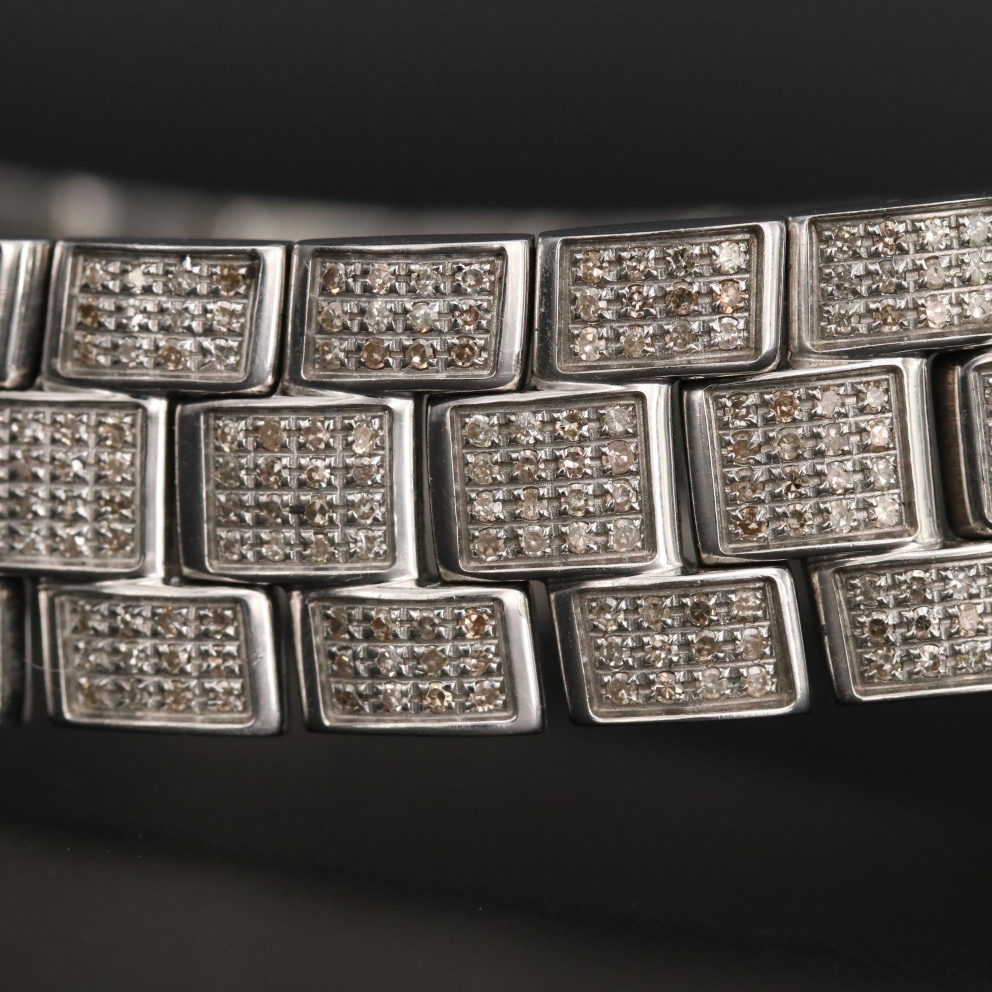 Joe Rodeo Stainless Steel and 5.82 CTW Diamond Quartz Watch