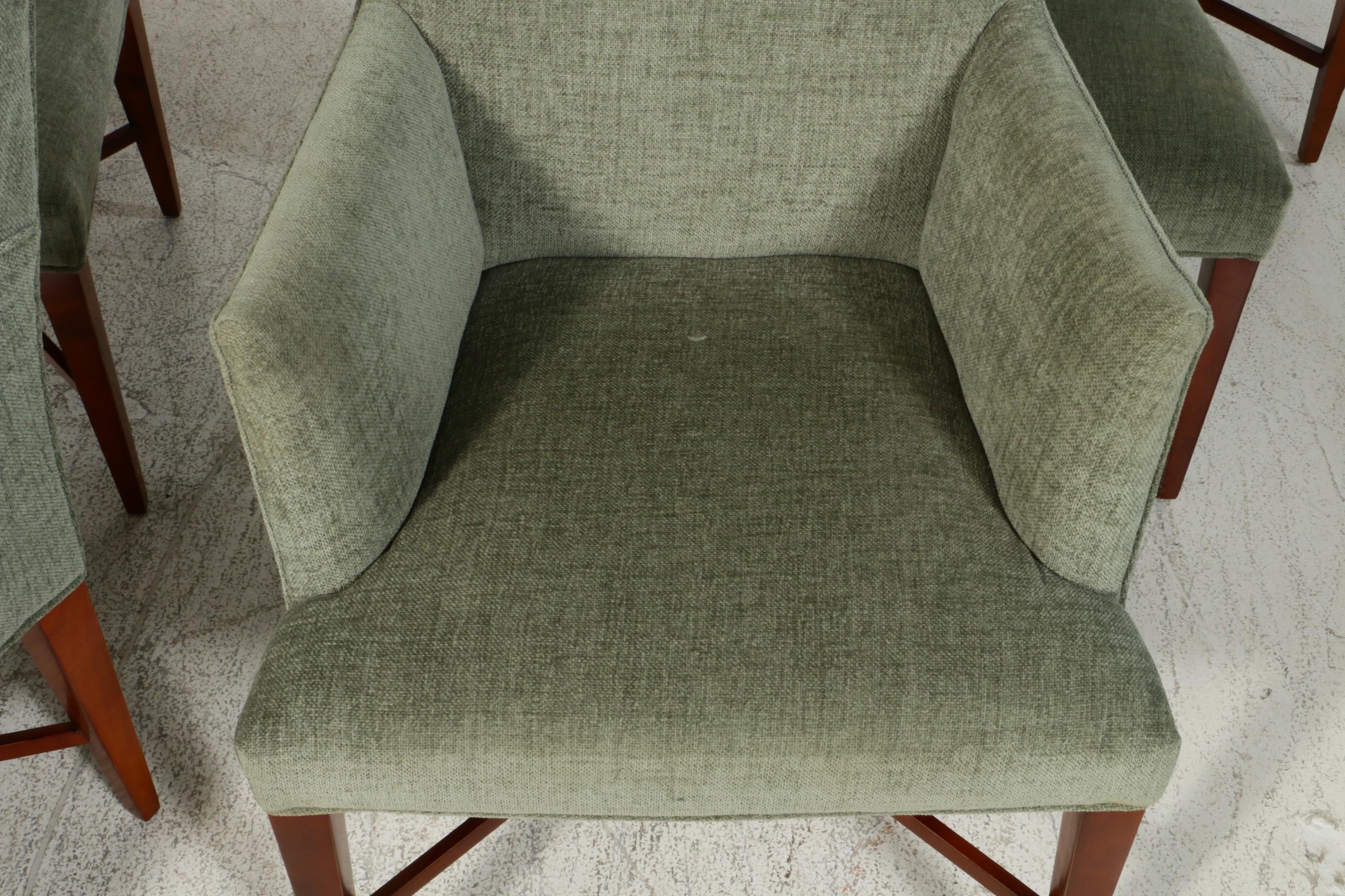 Baker Furniture Upholstered Dining Chairs, Contemporary