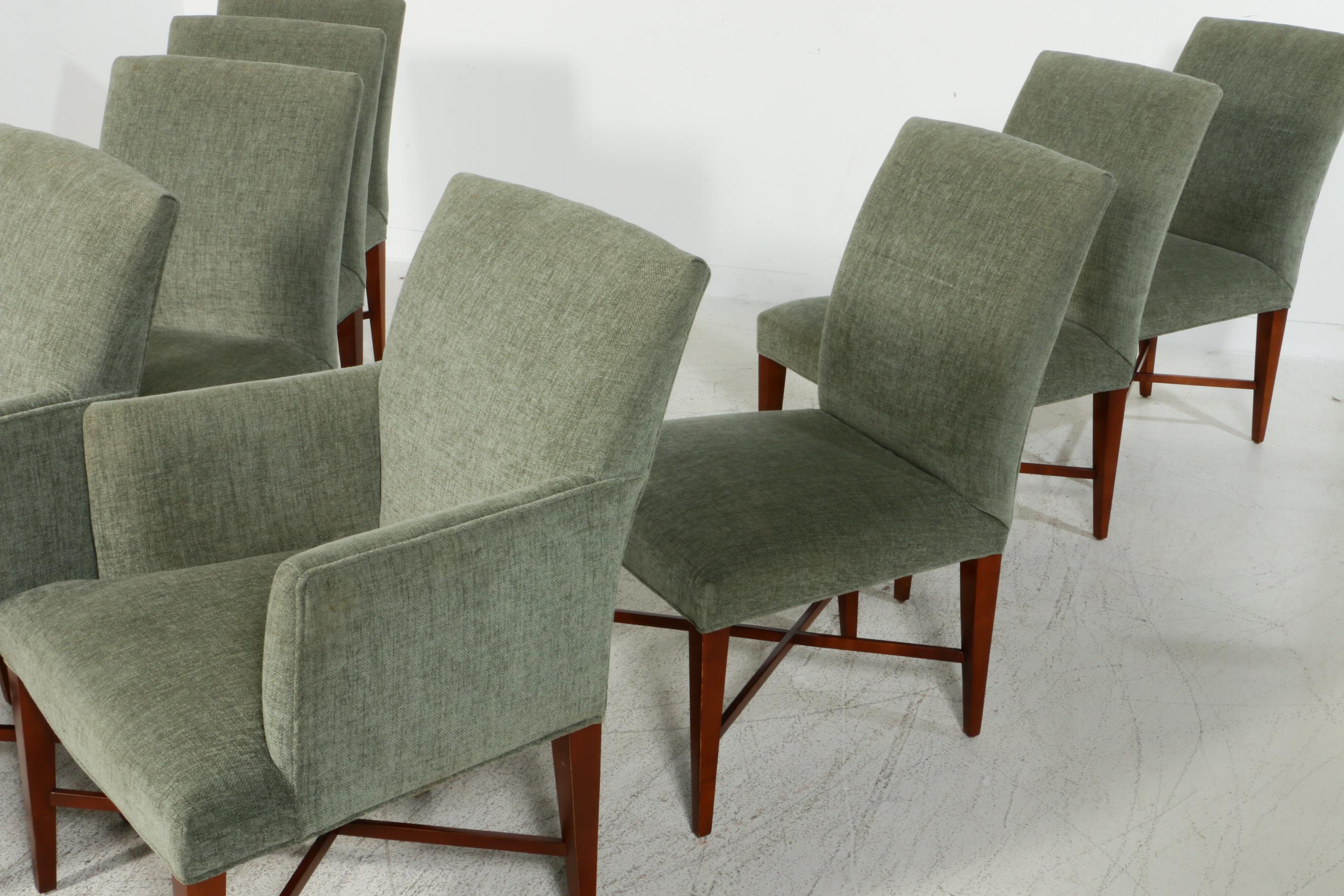 Baker Furniture Upholstered Dining Chairs, Contemporary