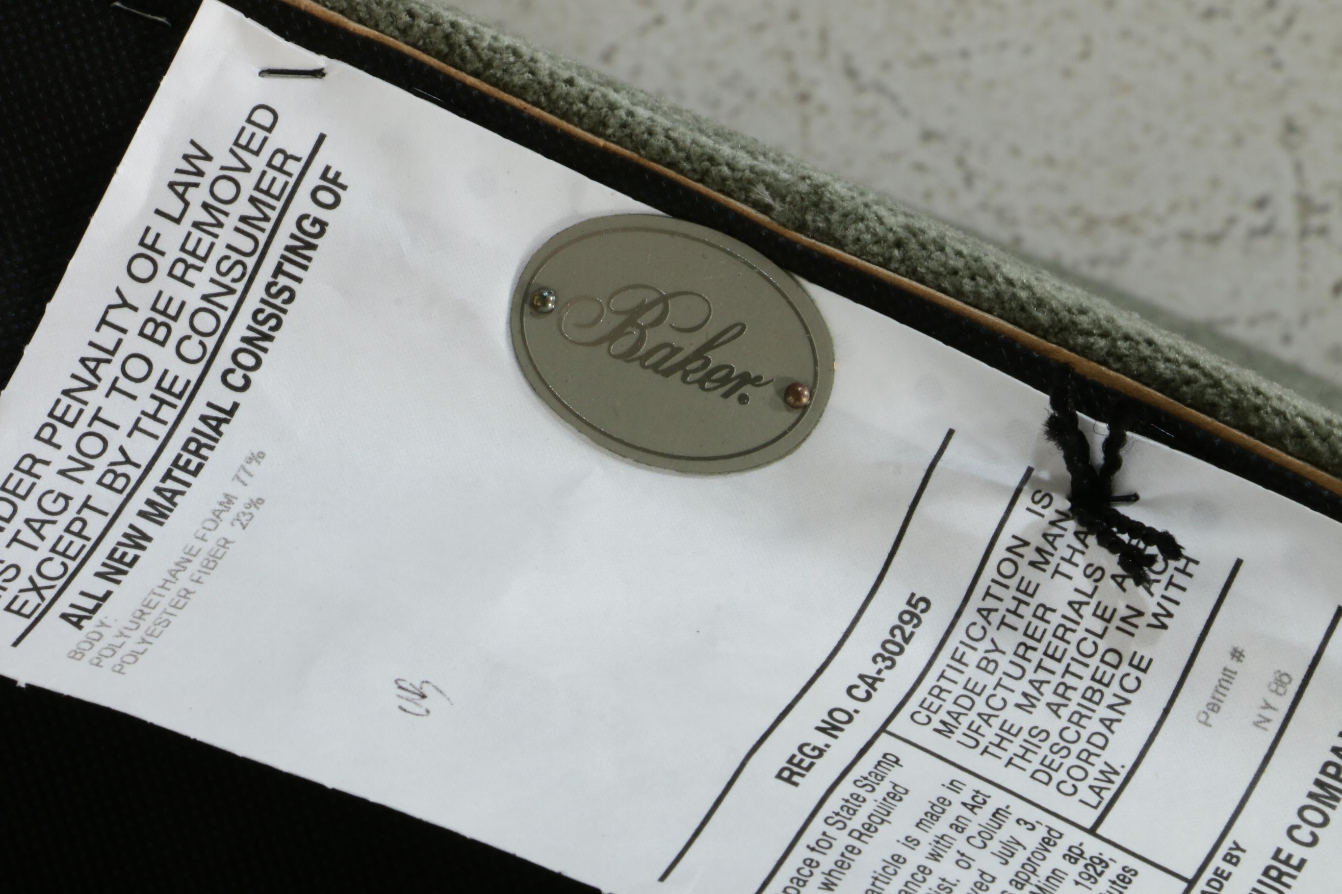 Baker Furniture Upholstered Dining Chairs, Contemporary