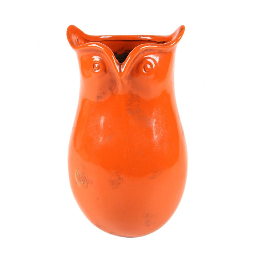 Vintage Ceramic Owl Vase