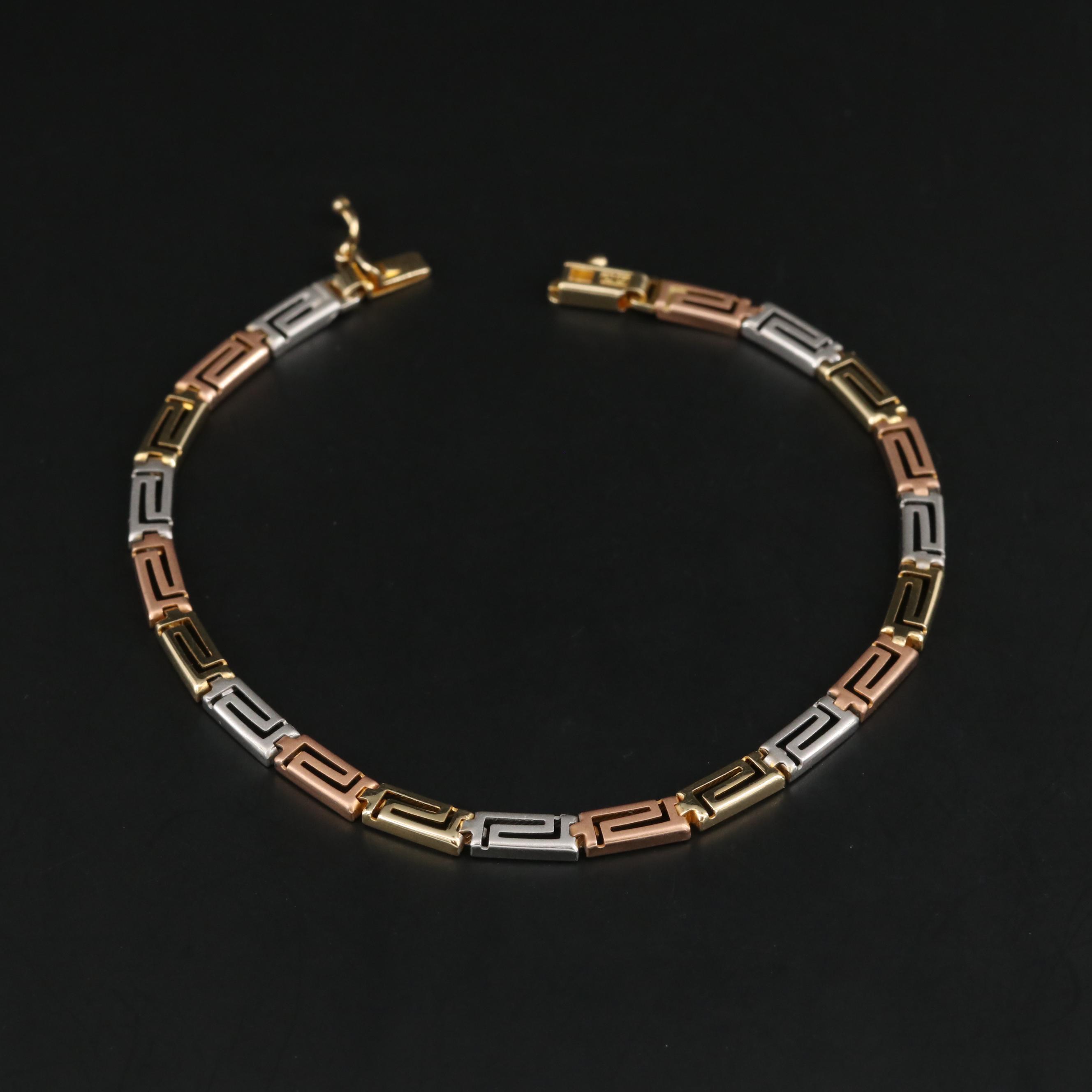 14K Tri-Color Gold Bracelet